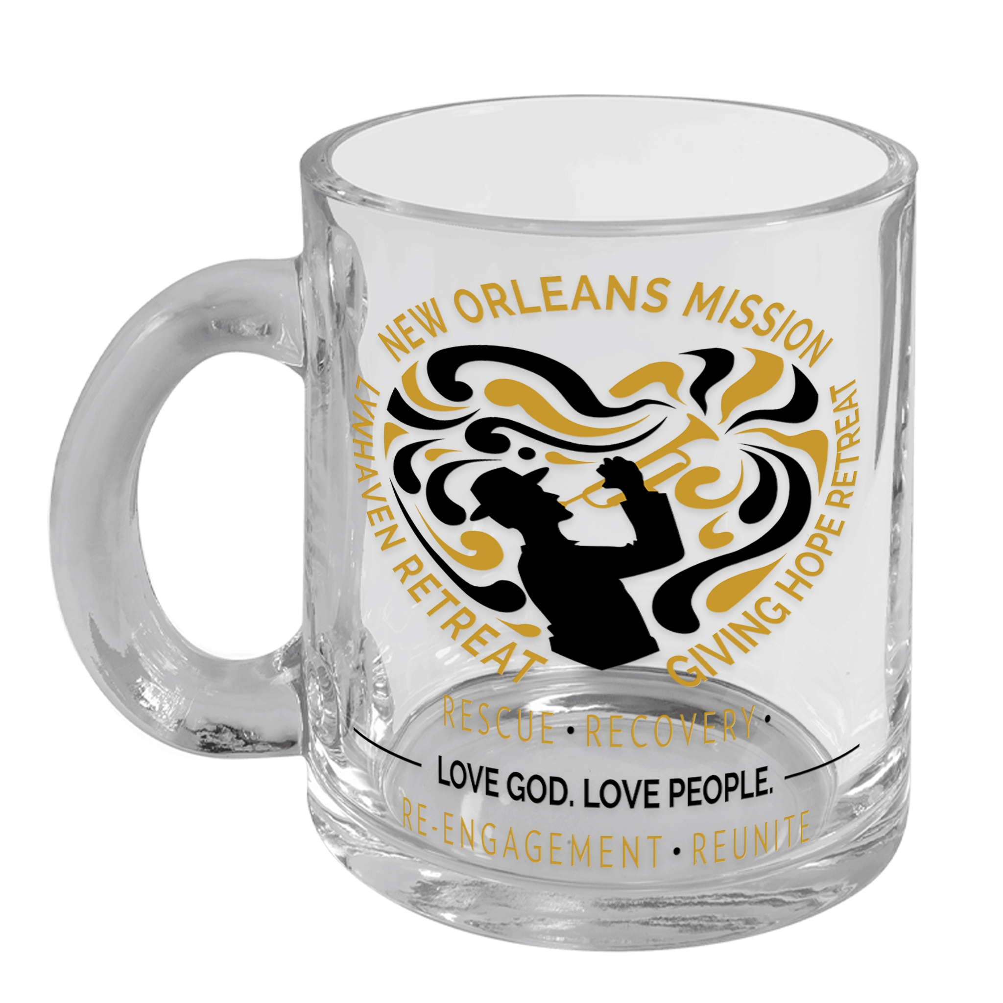 Inspirational Clear Glass Mug product thumbnail image