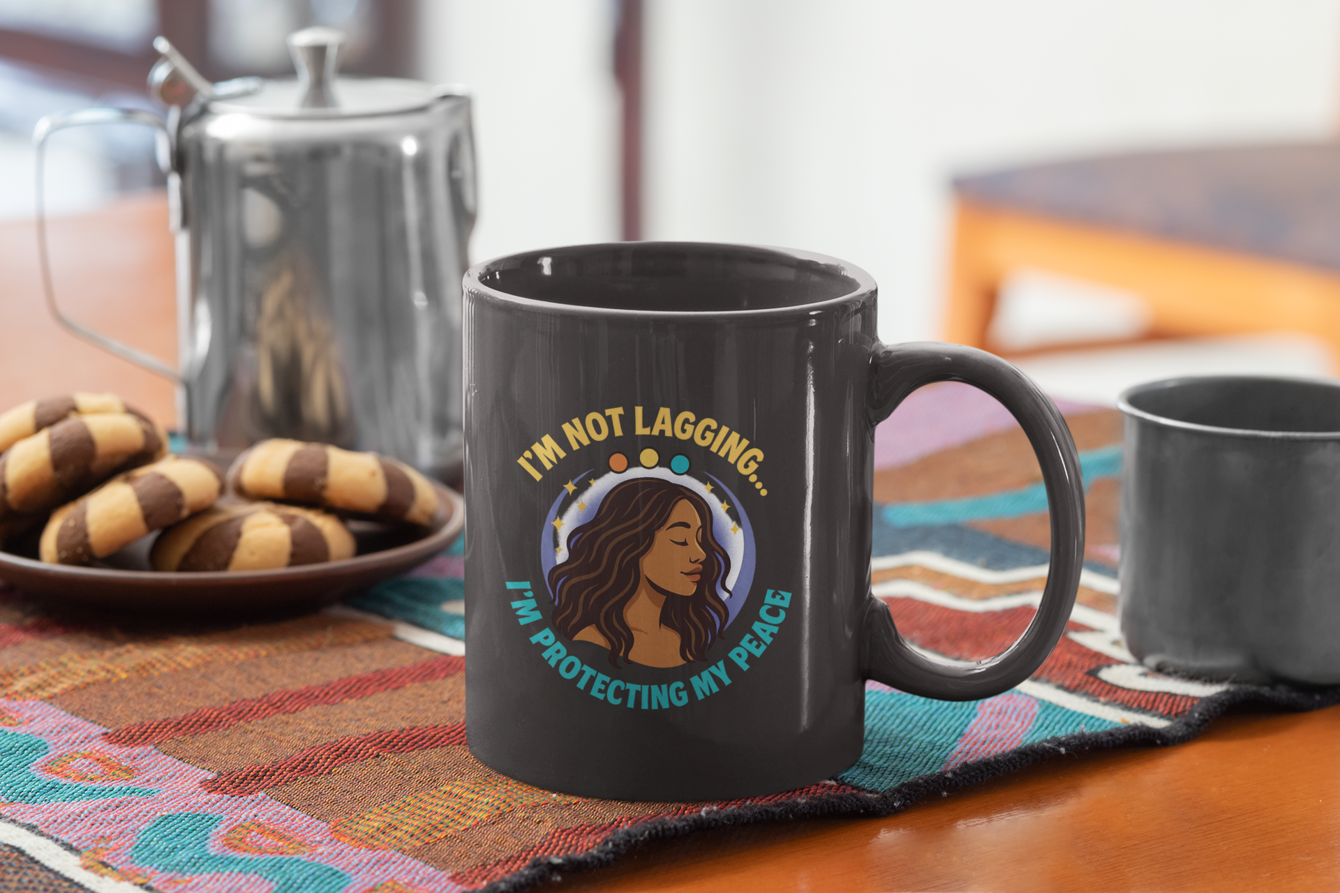 I'm Not Laggin — I'm Protecting My Peace Tote — Soft Life Cotton-Canvas Tote Bag Empowering Illustration AI Novelty Gift product thumbnail image I'm Not Laggin — I'm Protecting My Peace Tote — Soft Life Cotton-Canvas Tote Bag Empowering Illustration AI Novelty Gift product thumbnail image