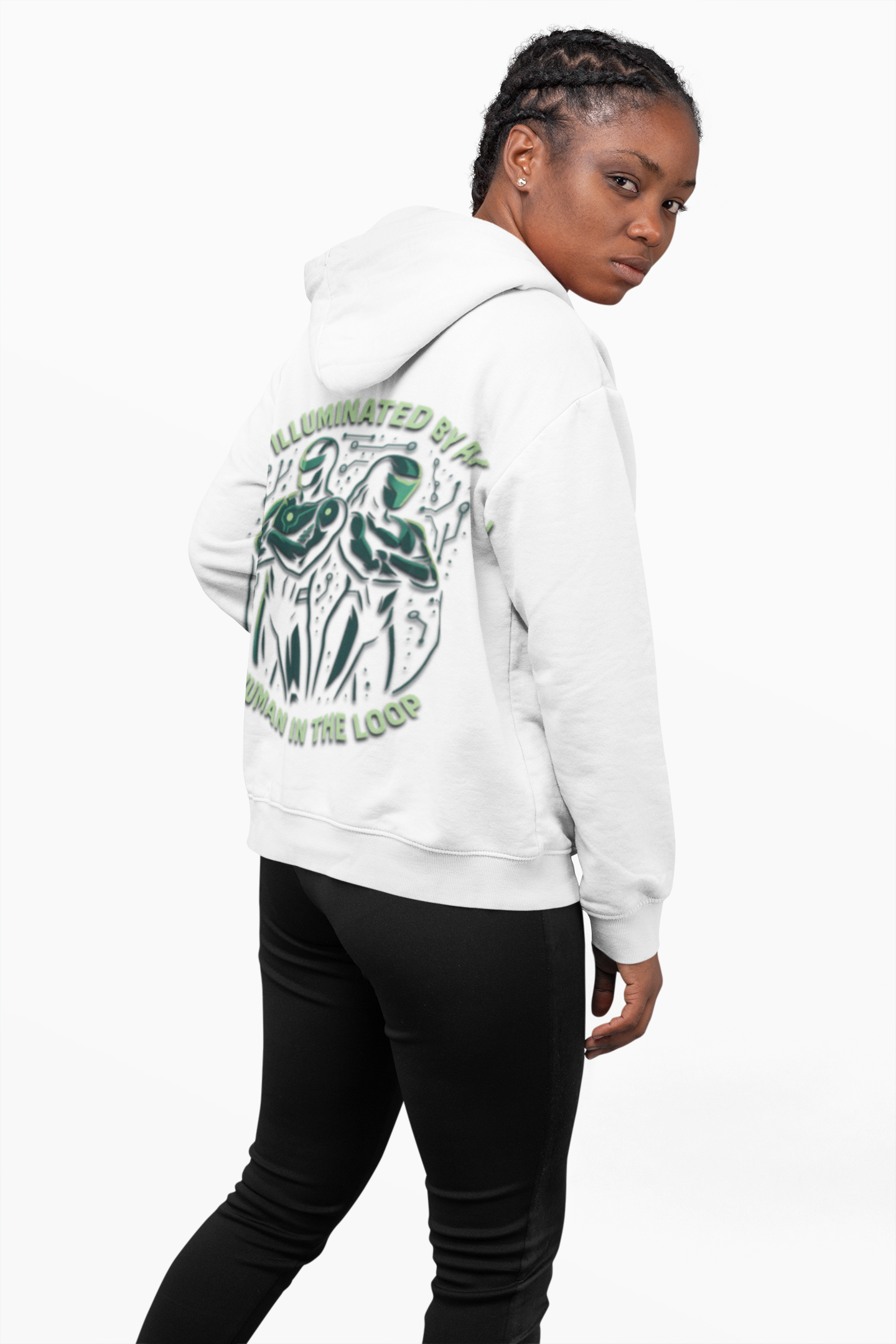 Dual Minds, One Mission:  — Unity Guardians of The Loop Customizable Hoodie  product thumbnail image