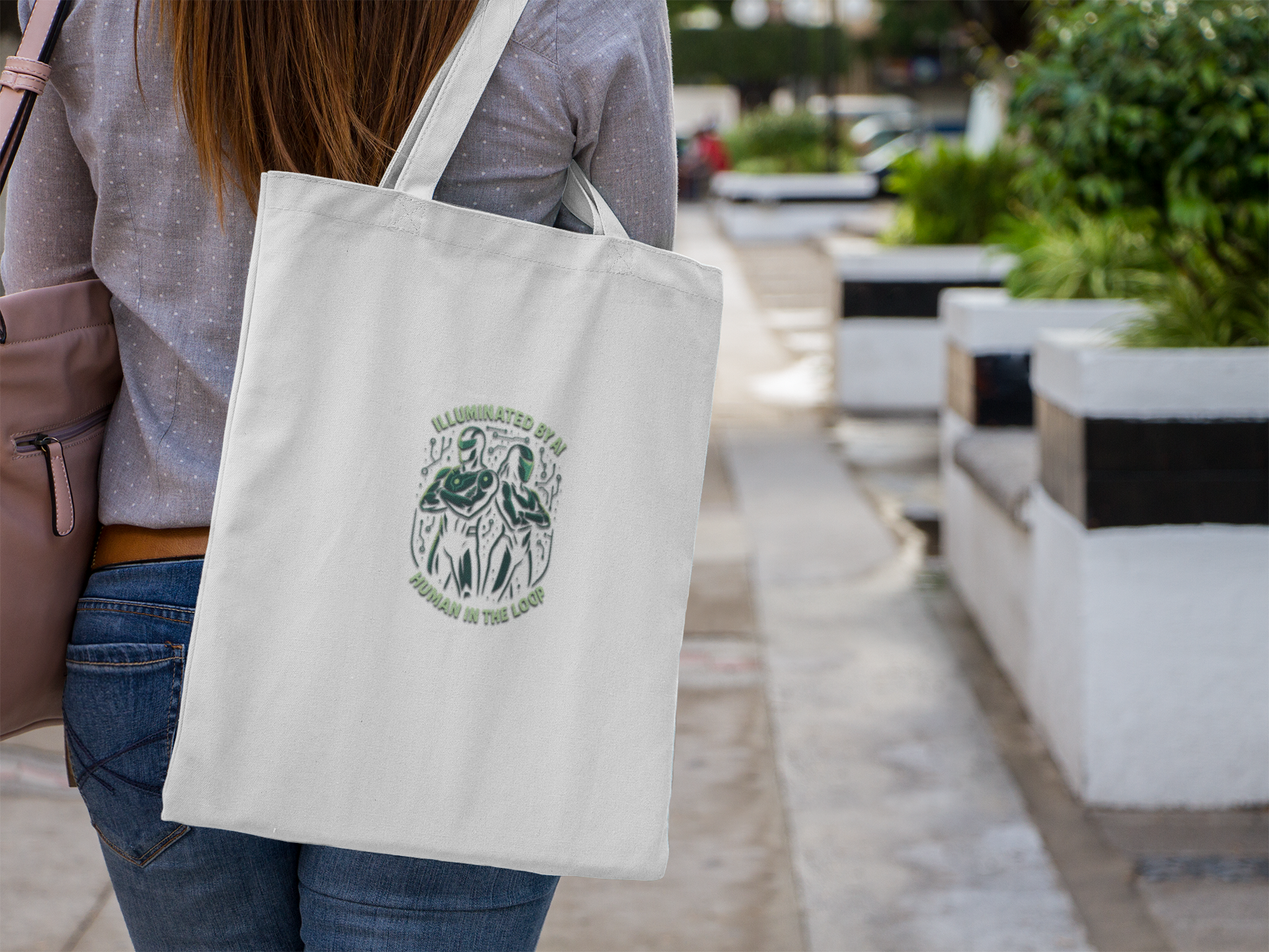 Stainless Steel Travel Mug — 'Illuminated by a Human in the Loop' Alien Artwork product thumbnail image Stainless Steel Travel Mug — 'Illuminated by a Human in the Loop' Alien Artwork product thumbnail image