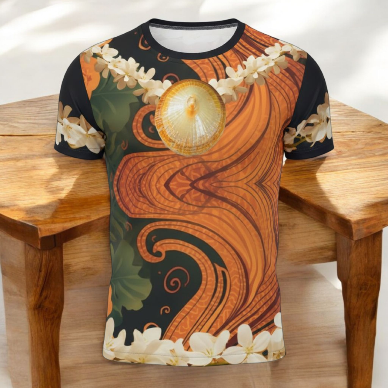 Women's Puakenikeni &amp; ʻOpihi Shell Floral Print product thumbnail image