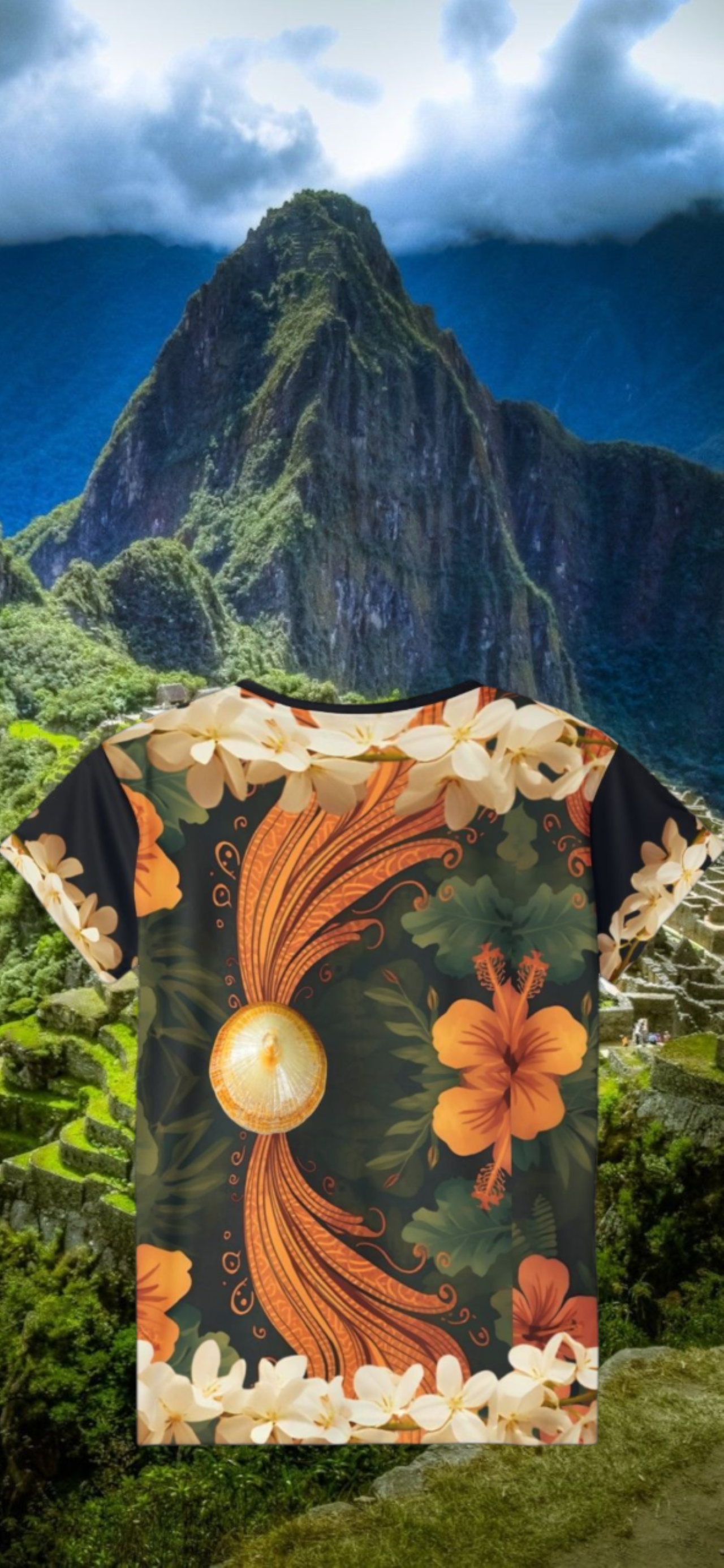 Women's Puakenikeni &amp; ʻOpihi Shell Floral Print product thumbnail image