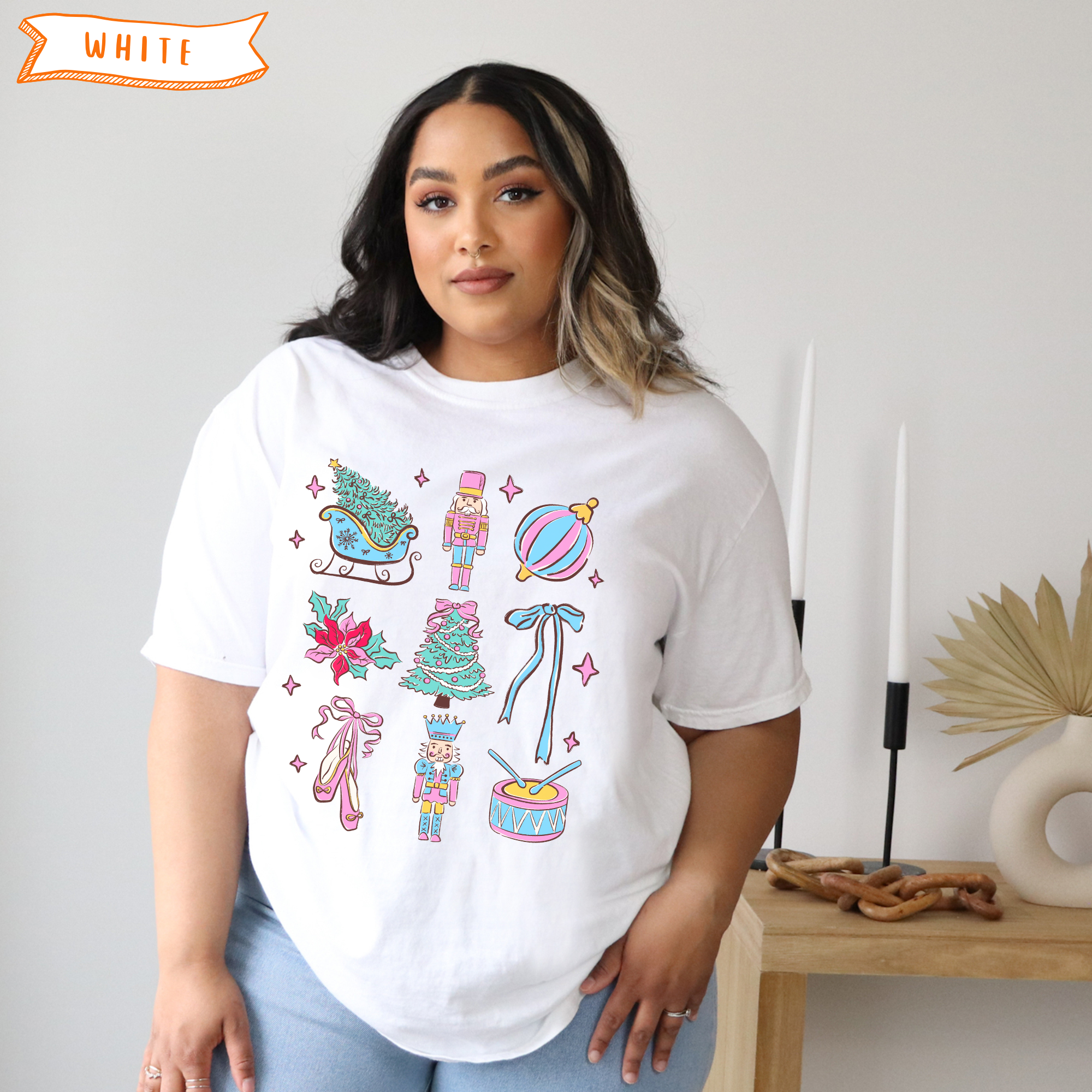 Coquette Nutcracker Christmas T-Shirt Coquette Nutcracker Christmas T-Shirt