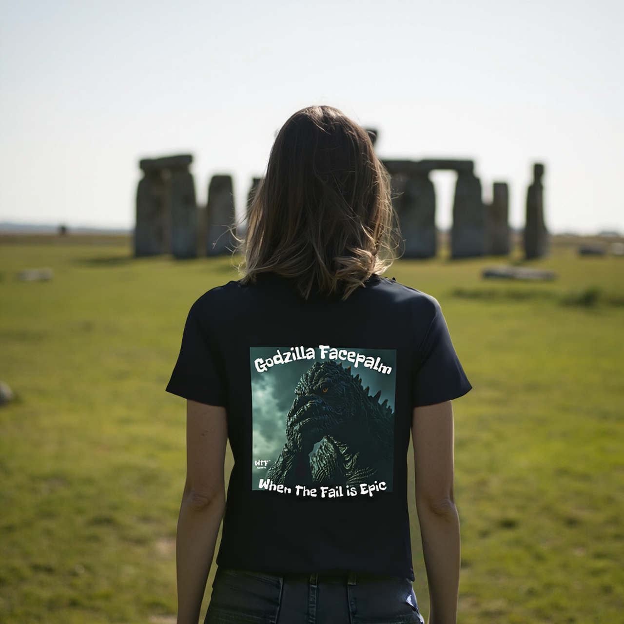 Sarcasm Culture Godzilla Facepalm T-Shirt product thumbnail image