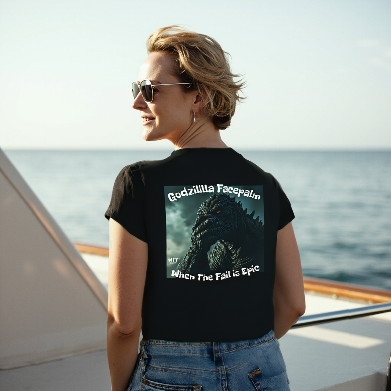 Sarcasm Culture Godzilla Facepalm T-Shirt Sarcasm Culture Godzilla Facepalm T-Shirt