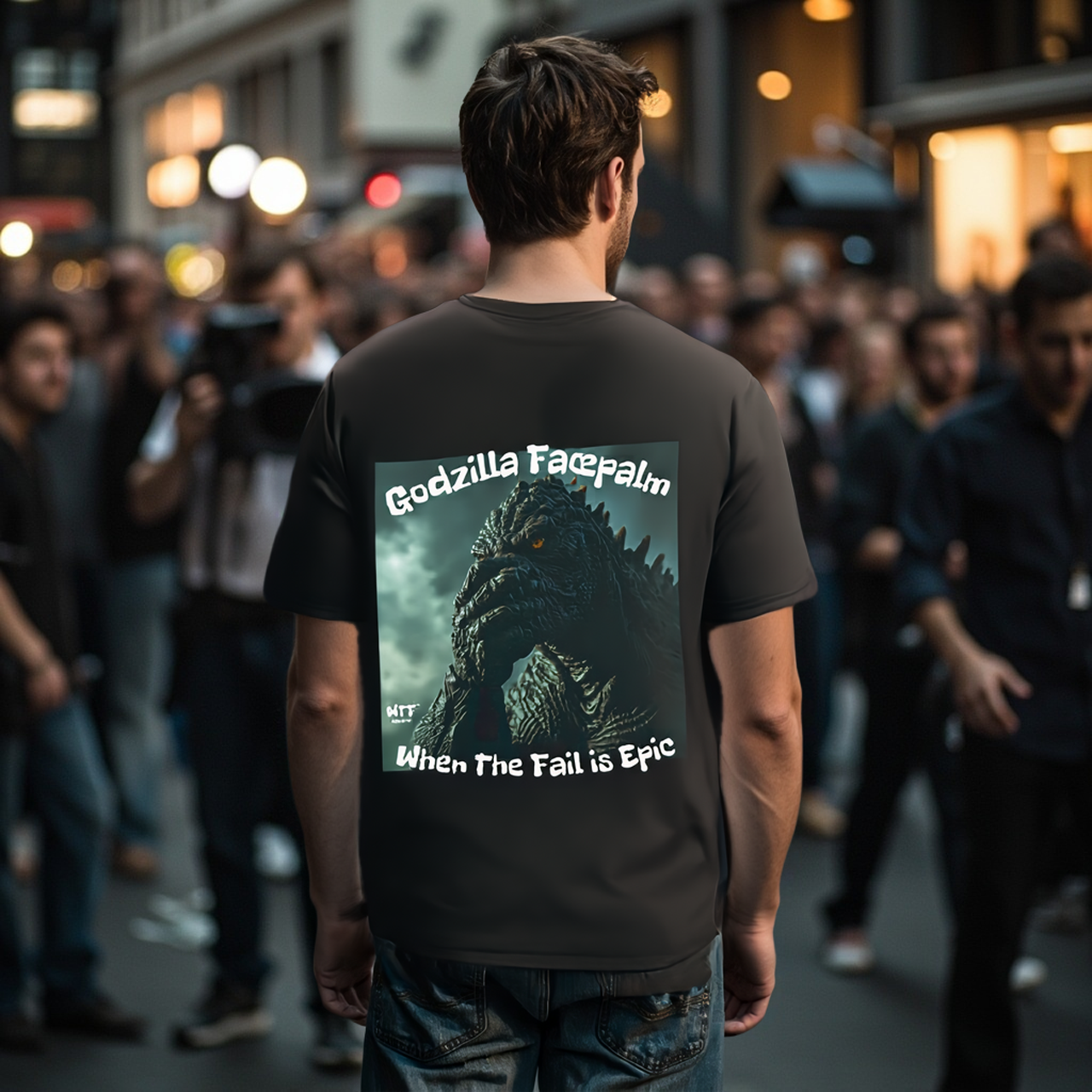 Sarcasm Culture Godzilla Facepalm T-Shirt product thumbnail image