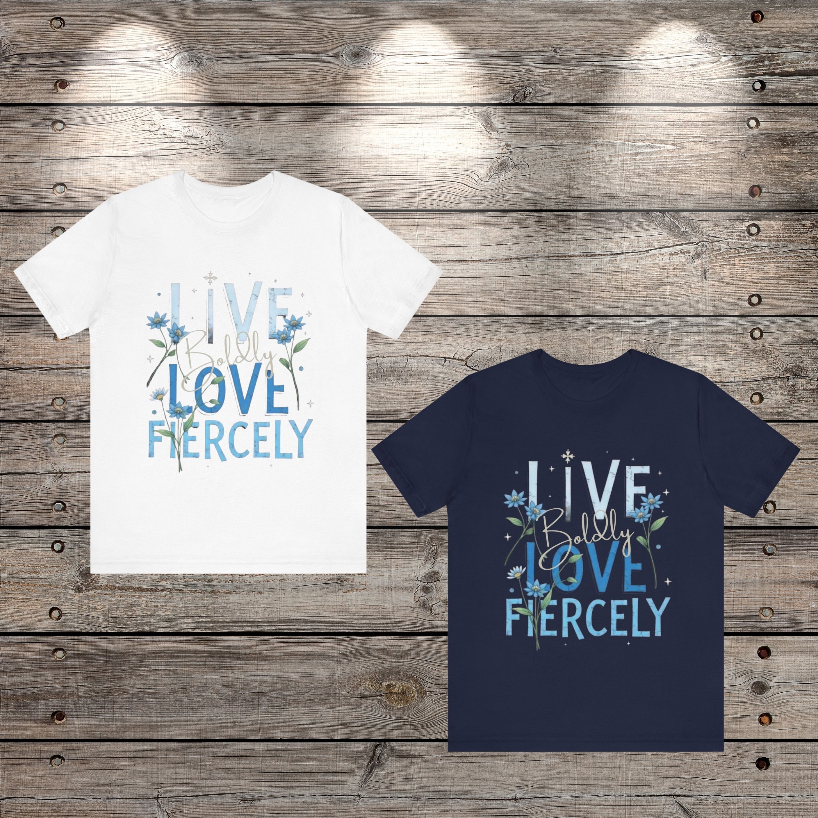 Live Love Fiercely Floral T-Shirt product thumbnail image