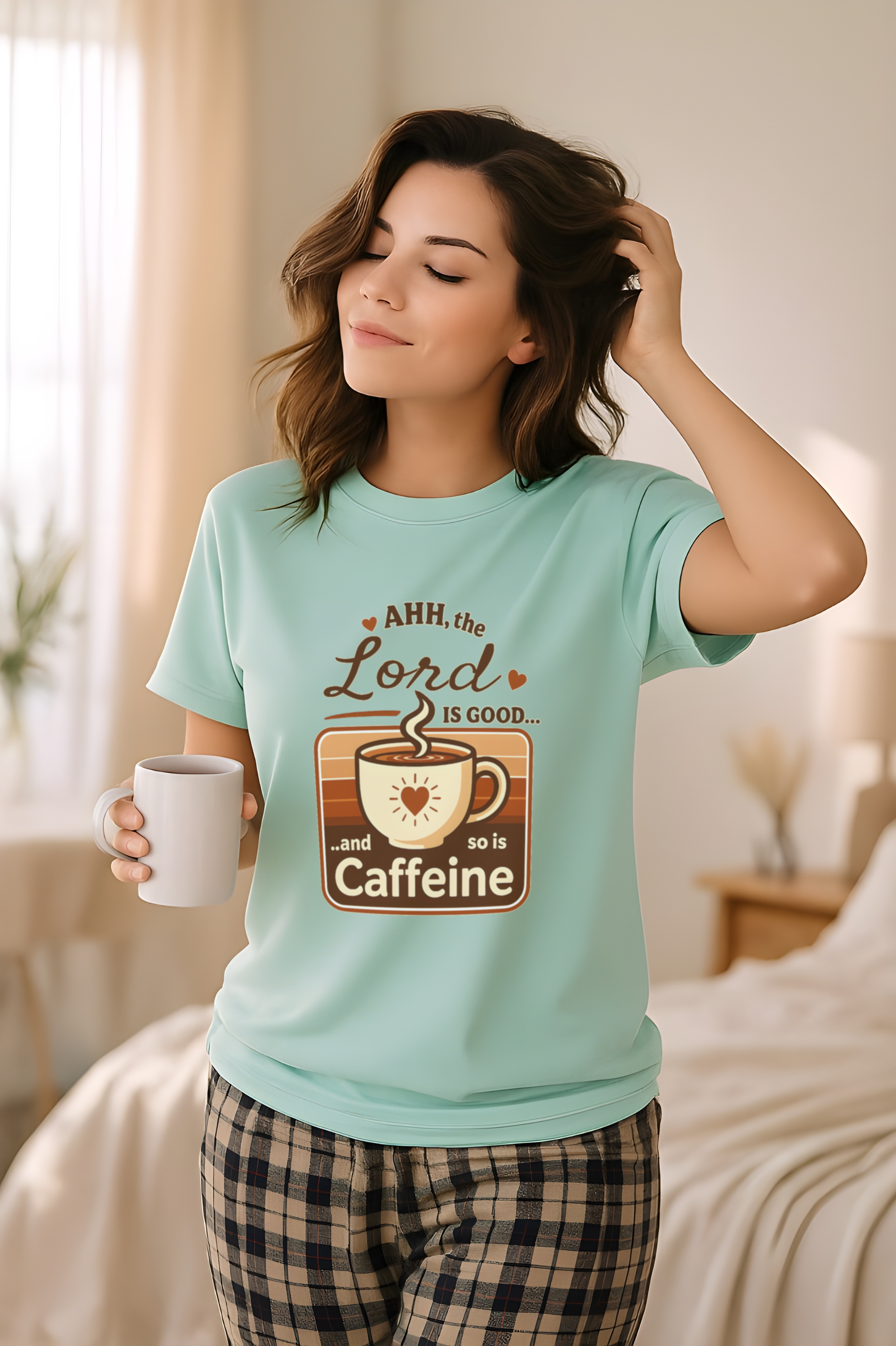 Ahh The Lord Is Good and So Is Caffeine Christian Softstyle T-Shirt – Funny Faith Coffee Shirt for Women & Men – Retro Scripture Tee for Coffee Lovers product thumbnail image Ahh The Lord Is Good and So Is Caffeine Christian Softstyle T-Shirt – Funny Faith Coffee Shirt for Women & Men – Retro Scripture Tee for Coffee Lovers product thumbnail image