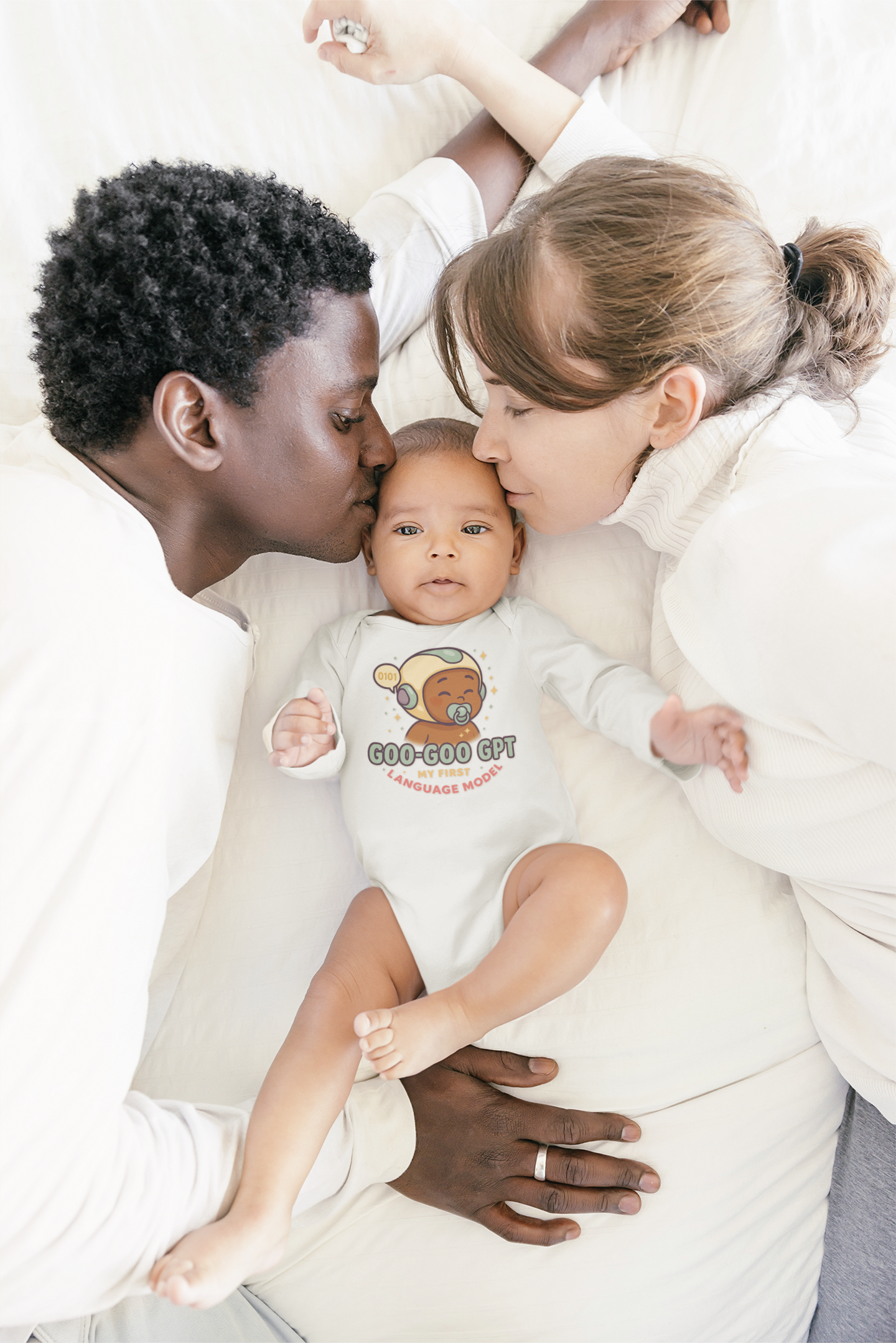 "Goo-Goo GPT" My First Language Model Infant Bodysuit product thumbnail image "Goo-Goo GPT" My First Language Model Infant Bodysuit product thumbnail image