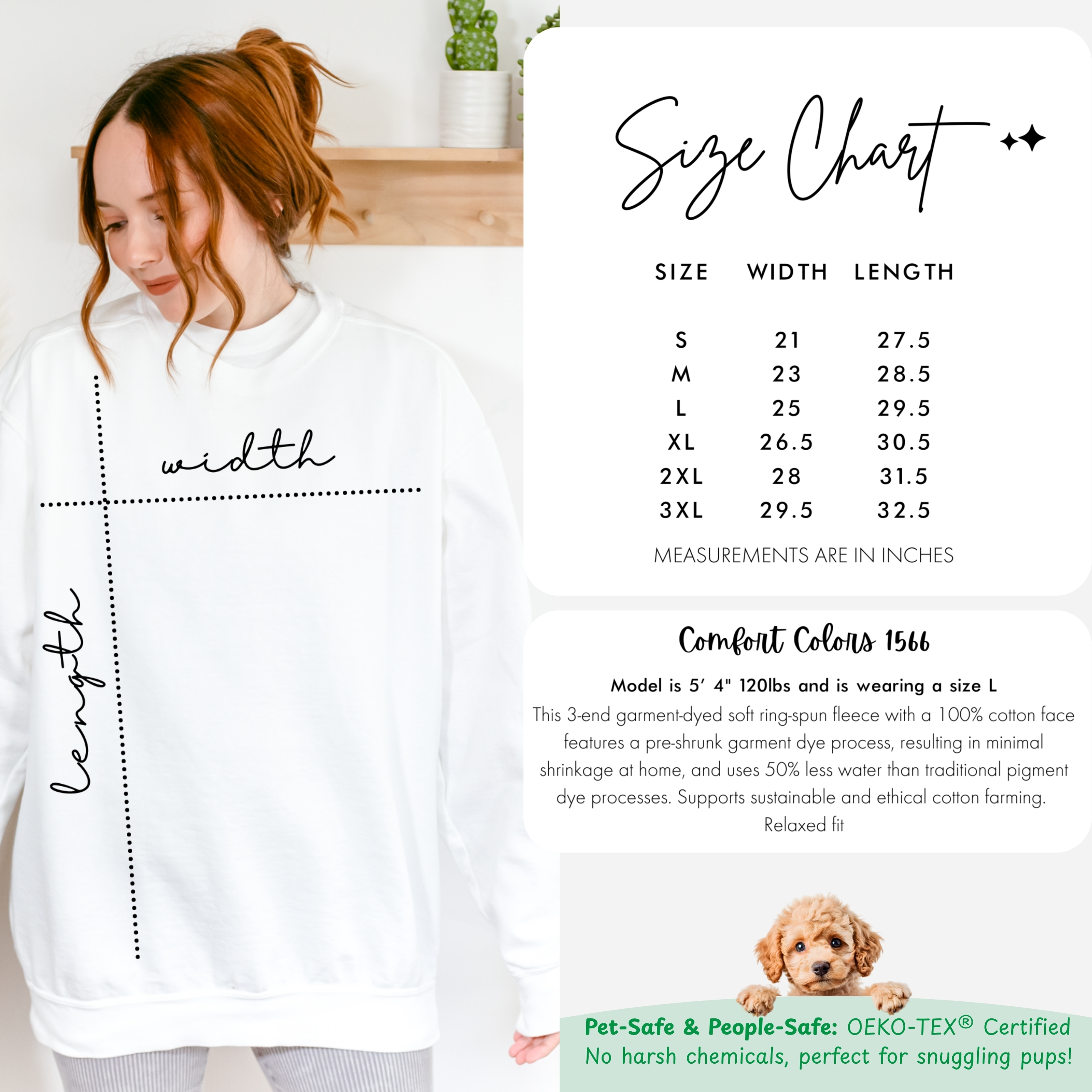 Goldendoodle Christmas Lights Sweater, Doodle Glowing Rowdy Comfort Colors 1566, Funny Dog Mom Holiday Gift product thumbnail image