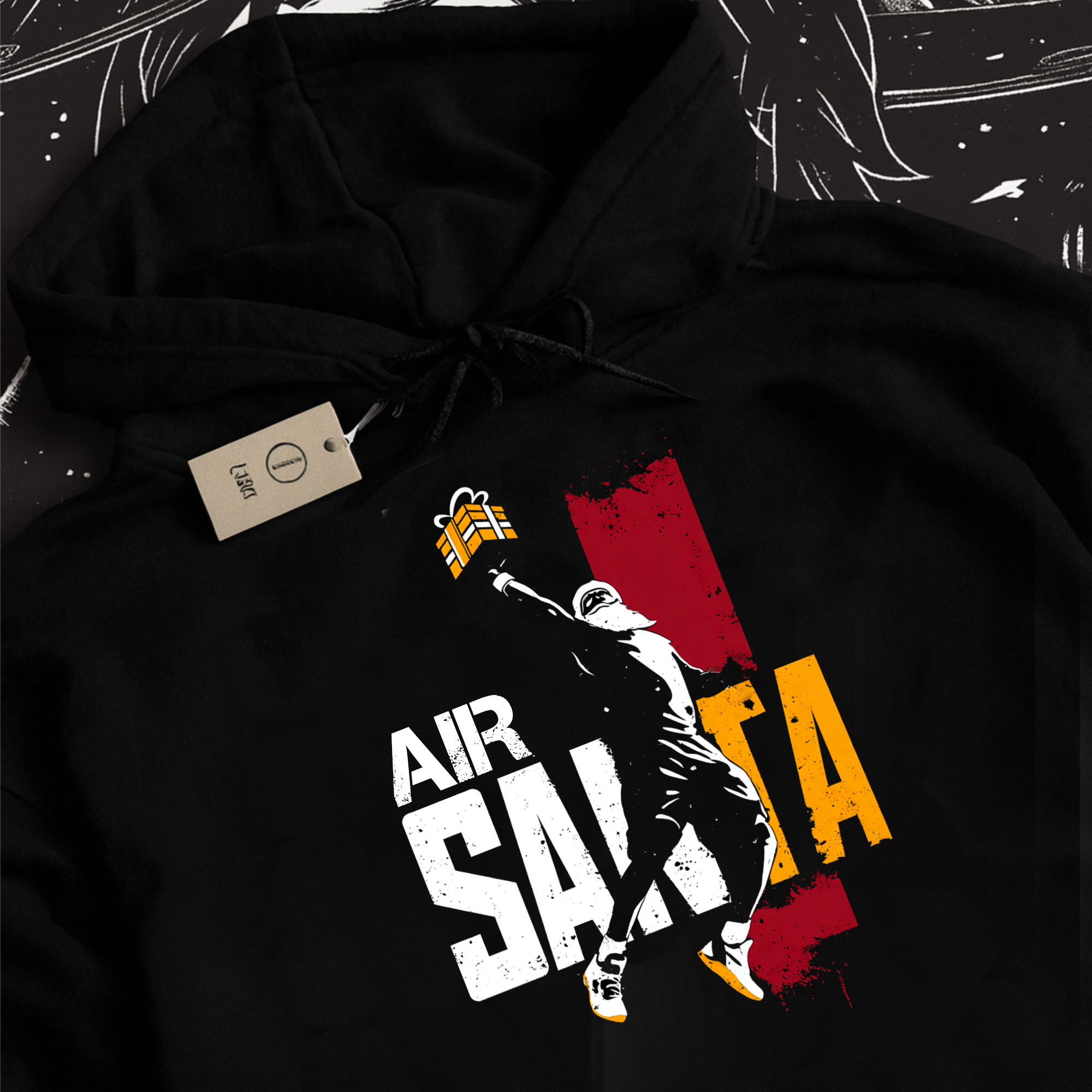 Air Santa Graphic Hoodie, Funny, Unisex, Holiday, Christmas, Xmas, Gift  product thumbnail image