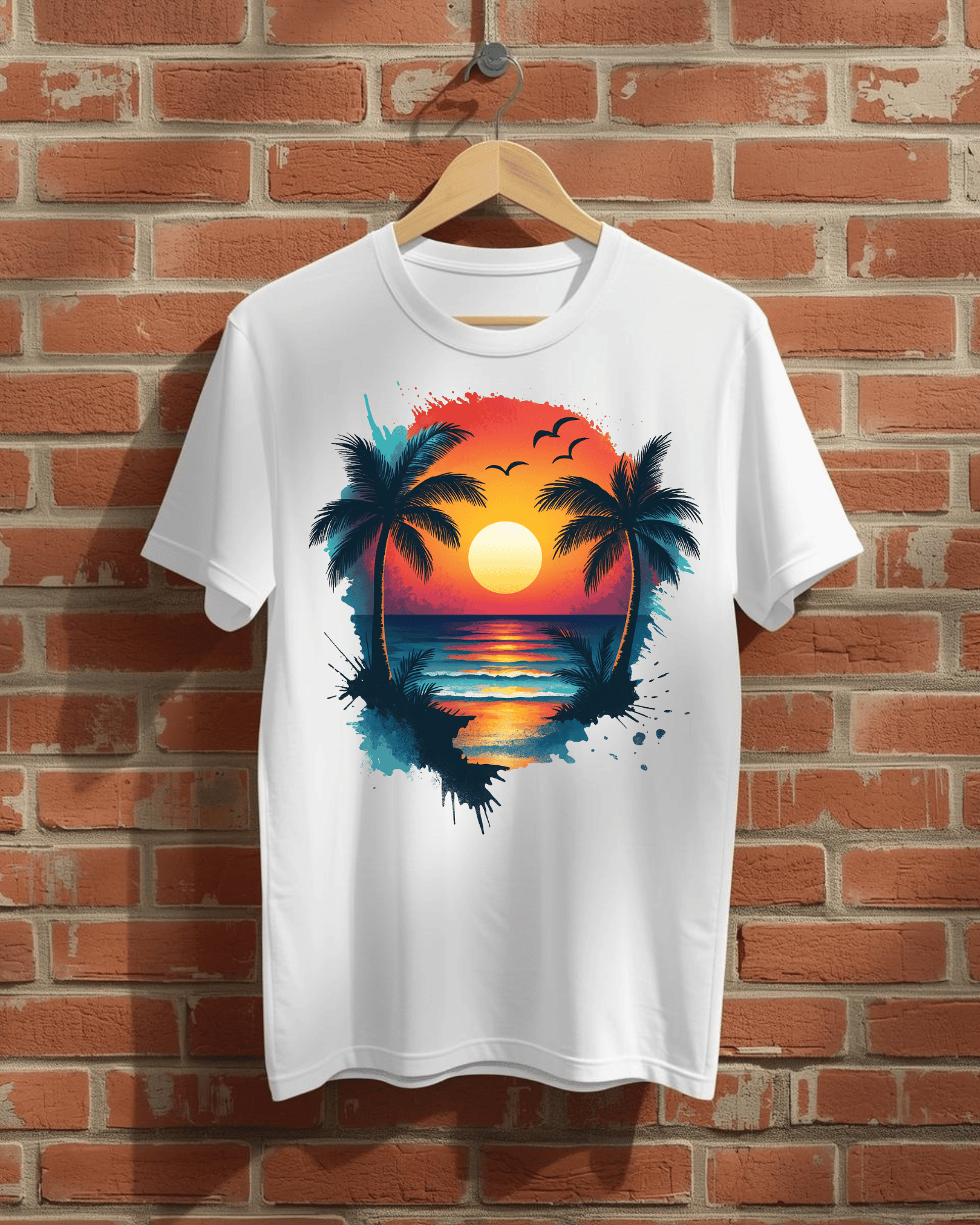 Sunset Palm Beach T-Shirt product thumbnail image Sunset Palm Beach T-Shirt product thumbnail image