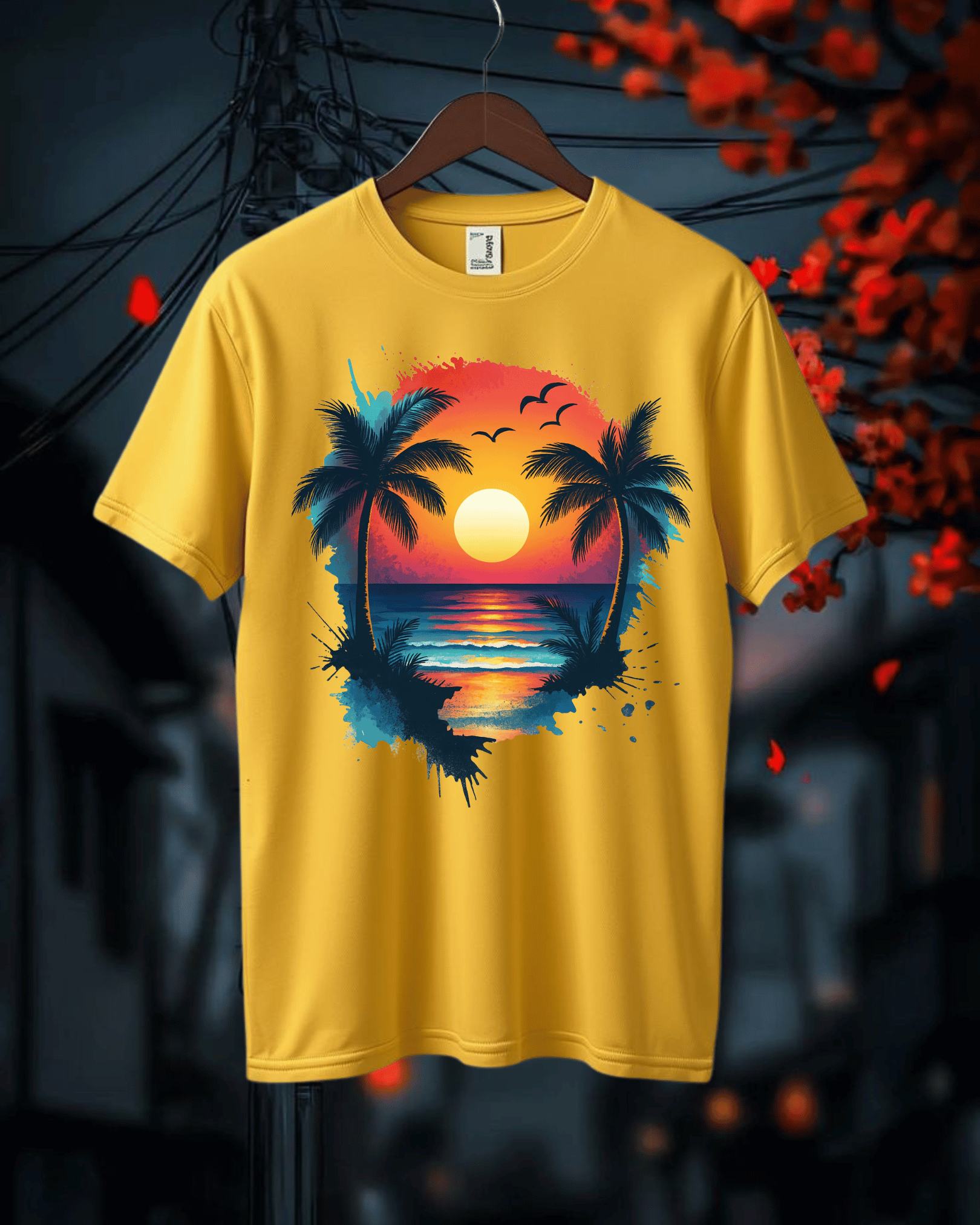 Sunset Palm Beach T-Shirt product thumbnail image Sunset Palm Beach T-Shirt product thumbnail image