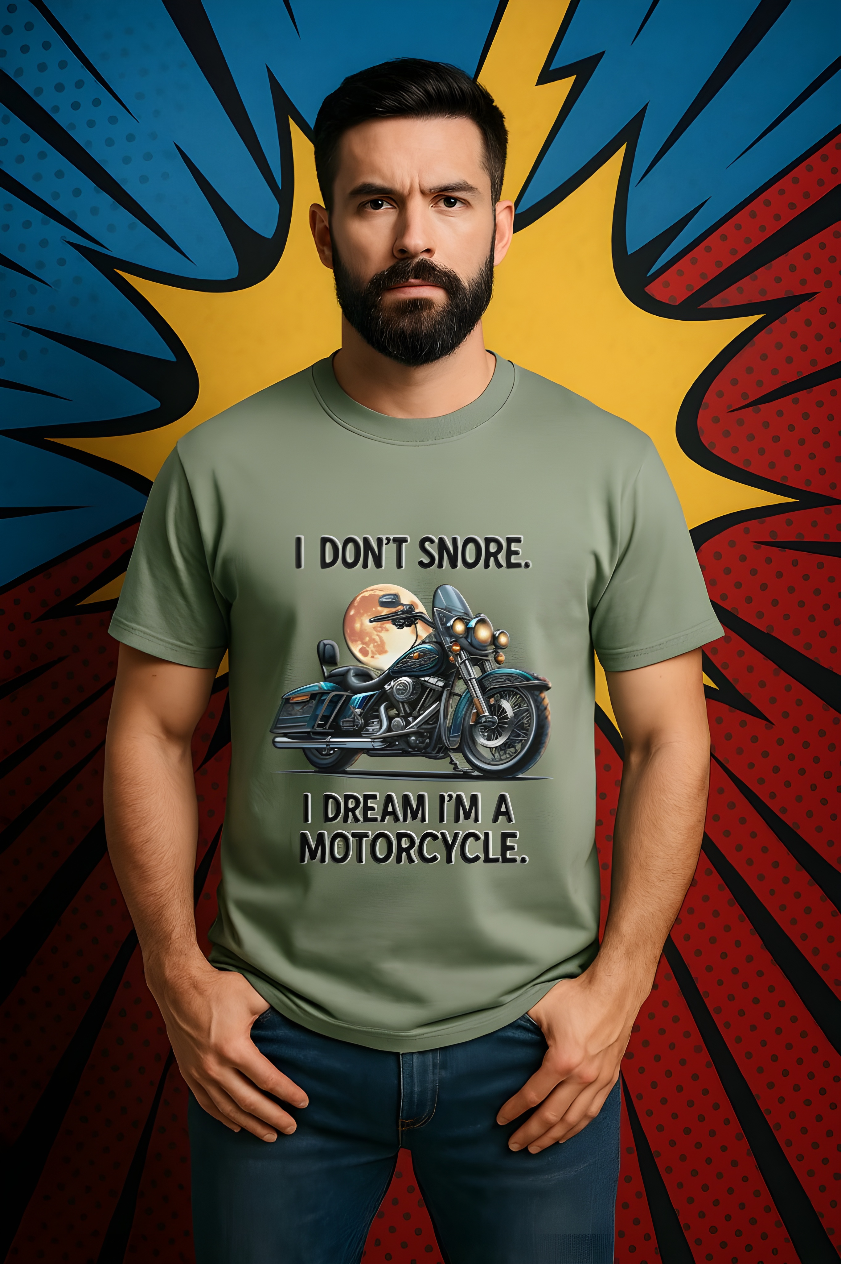 I Don’t Snore I Dream I’m a Motorcycle Tee • Funny Motorcycle Heavy Cotton T-Shirt for Men • Biker Humor Shirt • Gift for Motorcycle Lovers • Graphic Tee for Him I Don’t Snore I Dream I’m a Motorcycle Tee • Funny Motorcycle Heavy Cotton T-Shirt for Men • Biker Humor Shirt • Gift for Motorcycle Lovers • Graphic Tee for Him