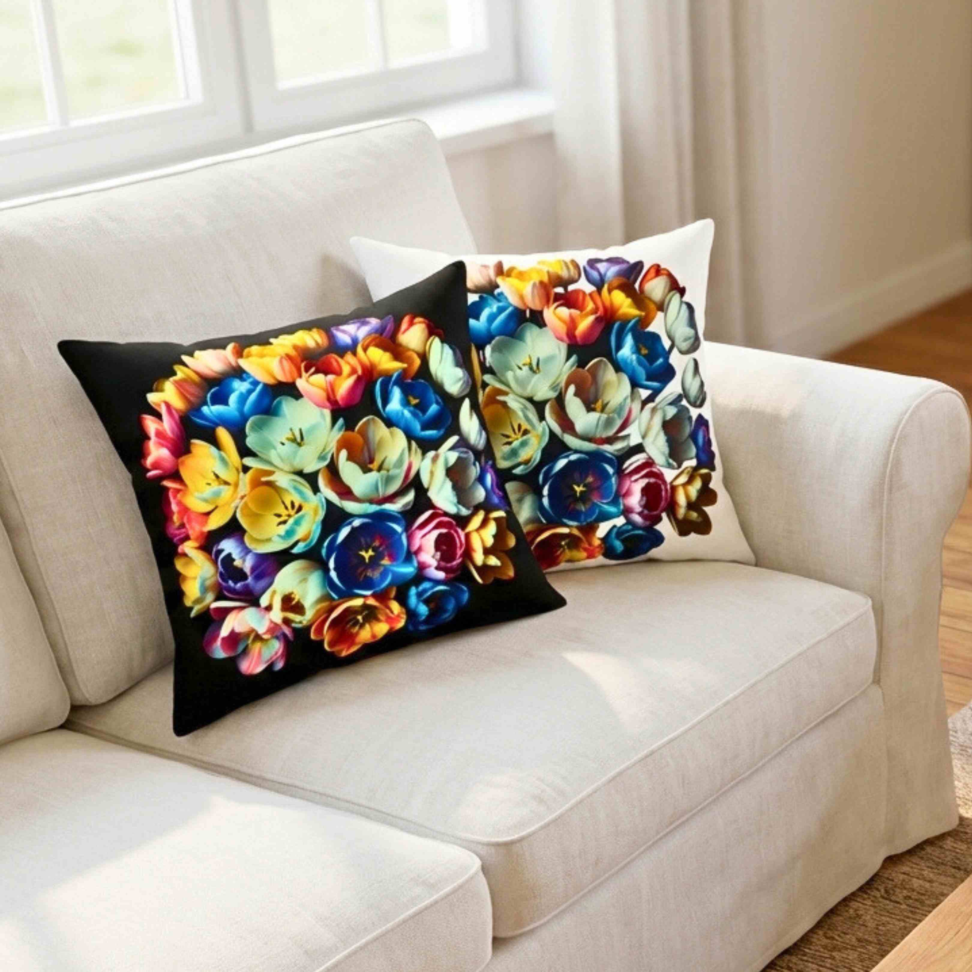 Floral Dream Pillowcase - Decorative Cushion Cover, Flower Print Decor, Cozy Home Accent, Gift for Friends, Spring Decor product thumbnail image