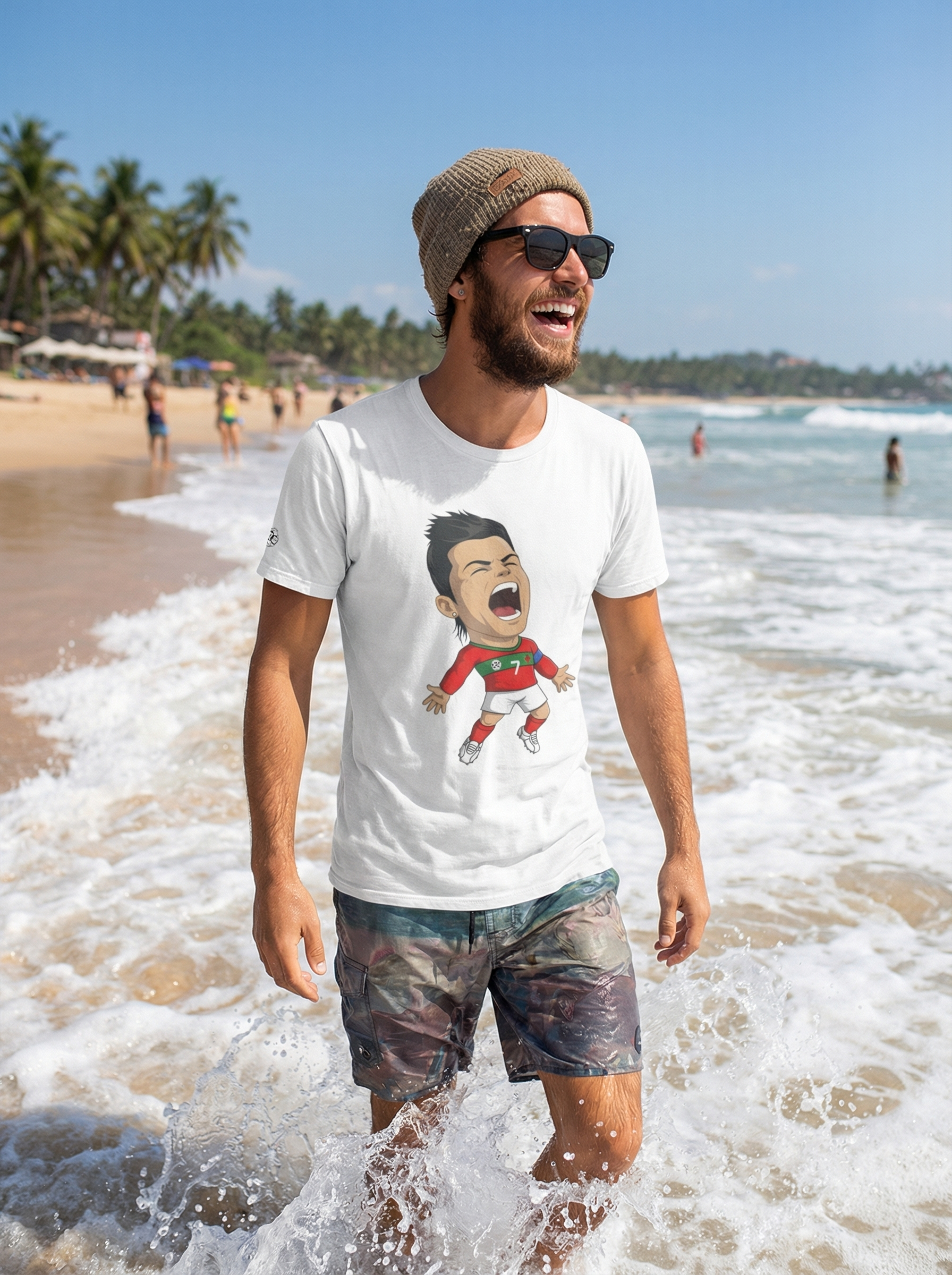 Soccer Star Cartoon Tee — Energetic Football Player Illustration Shirt product thumbnail image Soccer Star Cartoon Tee — Energetic Football Player Illustration Shirt product thumbnail image