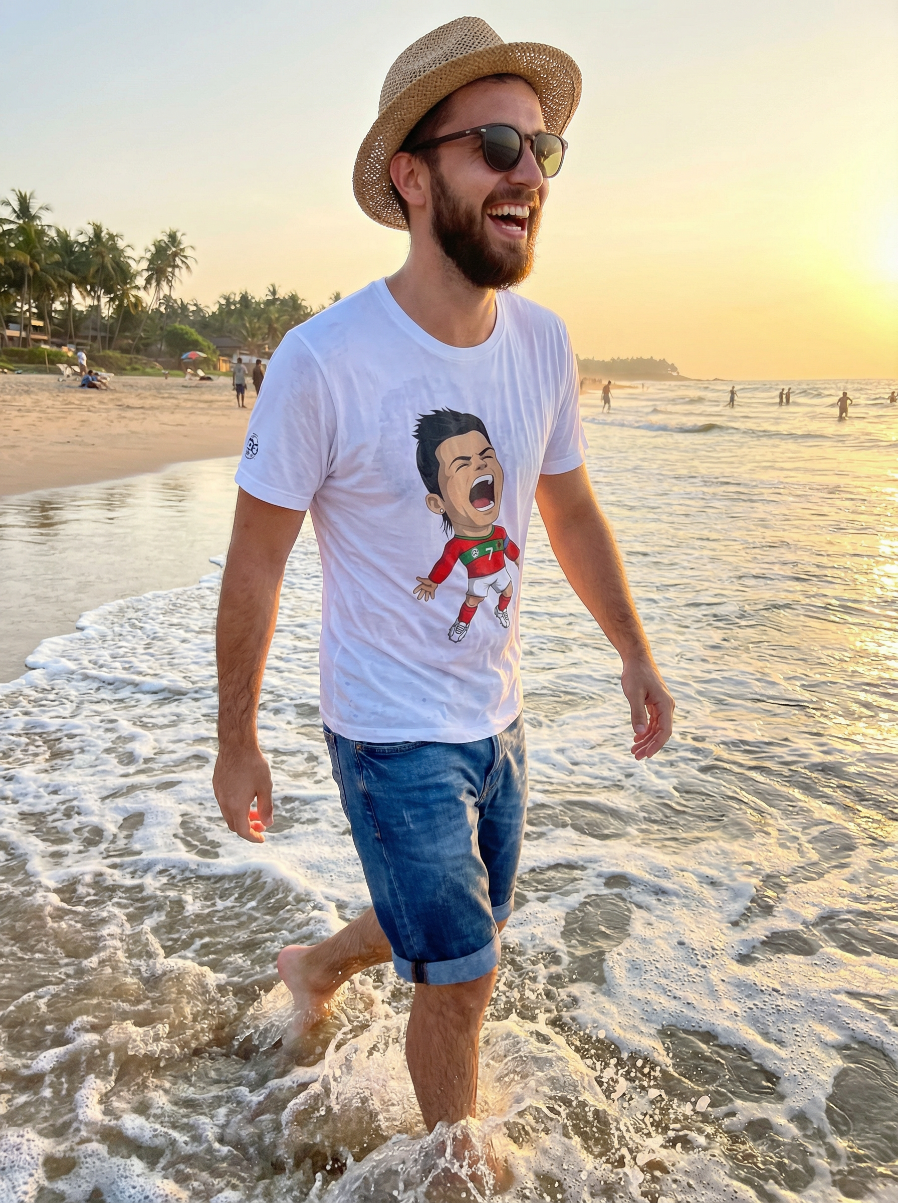 Soccer Star Cartoon Tee — Energetic Football Player Illustration Shirt product thumbnail image Soccer Star Cartoon Tee — Energetic Football Player Illustration Shirt product thumbnail image