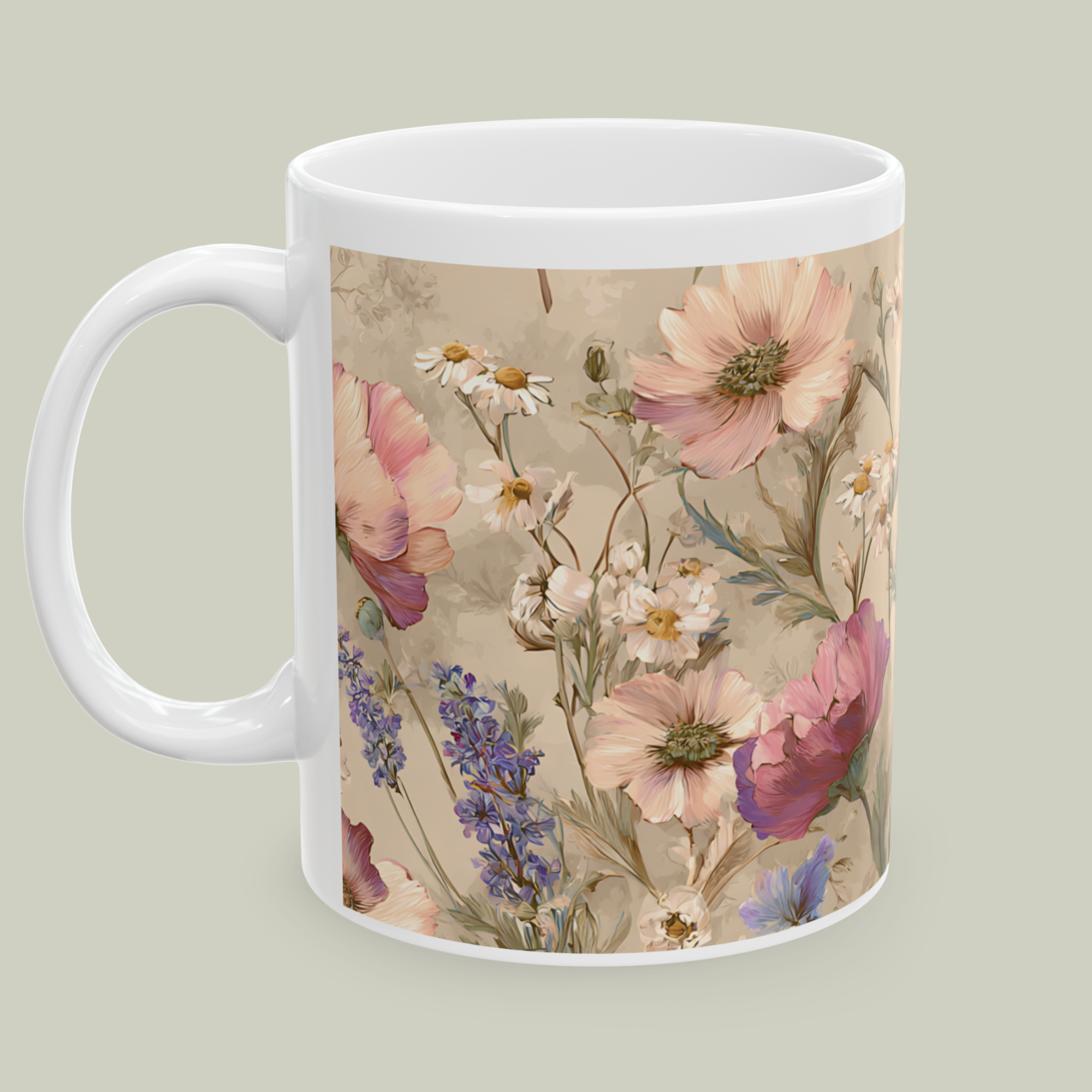 11oz Italian Vintage Botanical Wildflower Mug product thumbnail image 11oz Italian Vintage Botanical Wildflower Mug product thumbnail image