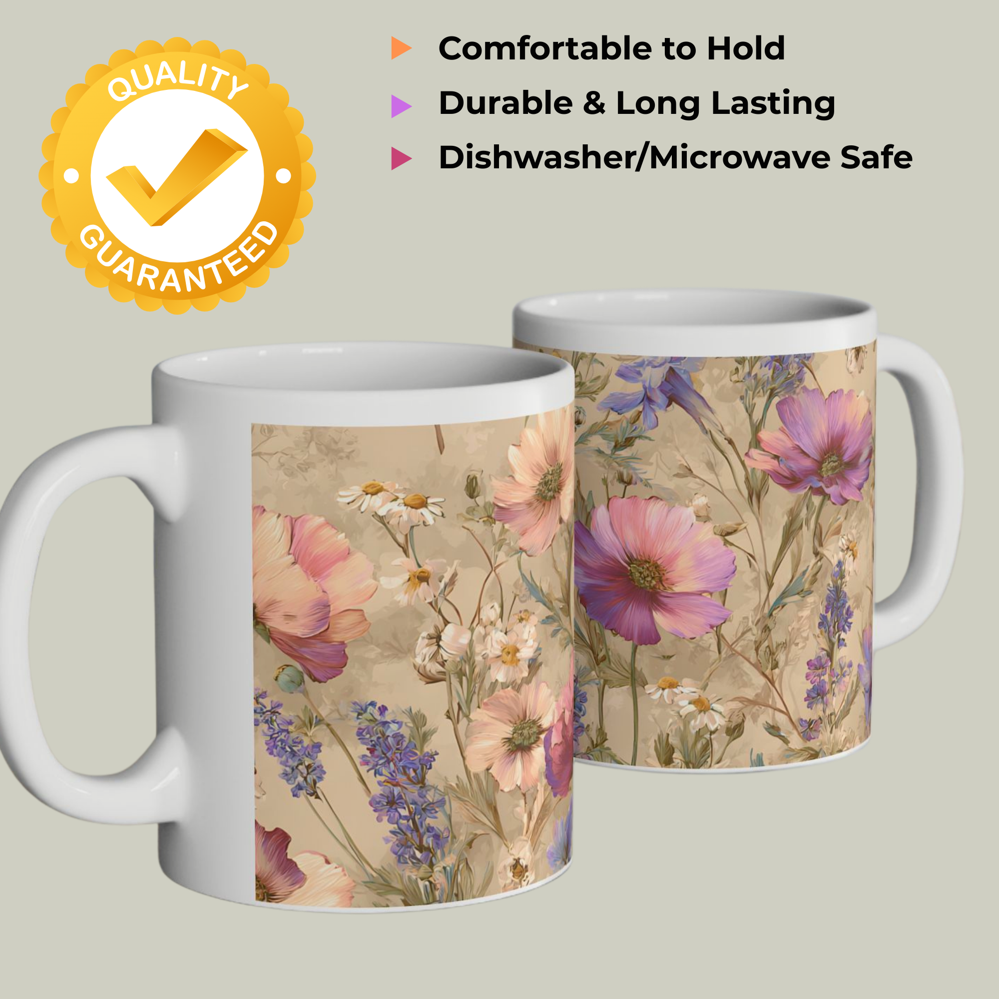 11oz Italian Vintage Botanical Wildflower Mug product thumbnail image