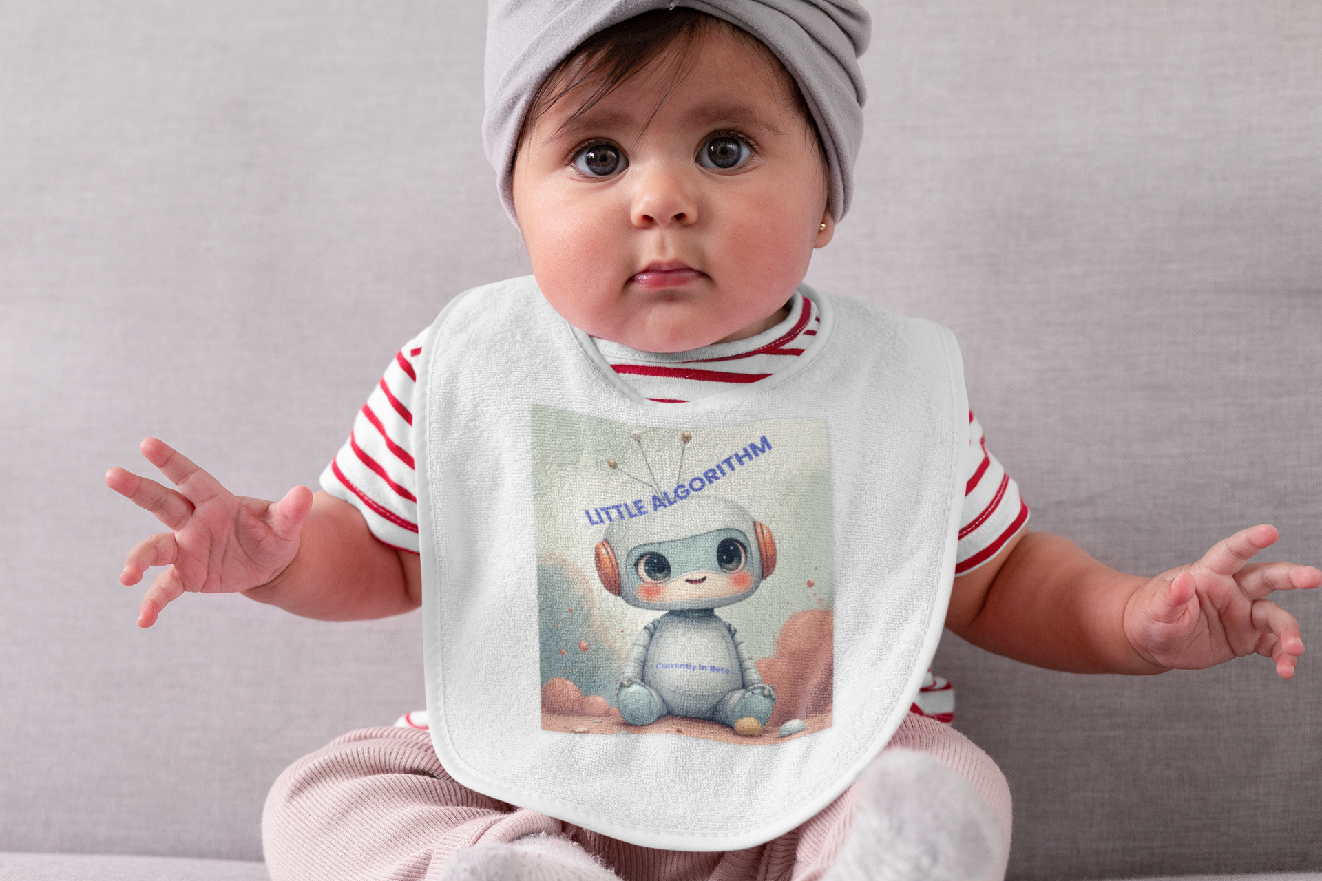 "LITTLE ALGORITHM" My First Language Model Infant Bodysuit product thumbnail image "LITTLE ALGORITHM" My First Language Model Infant Bodysuit product thumbnail image