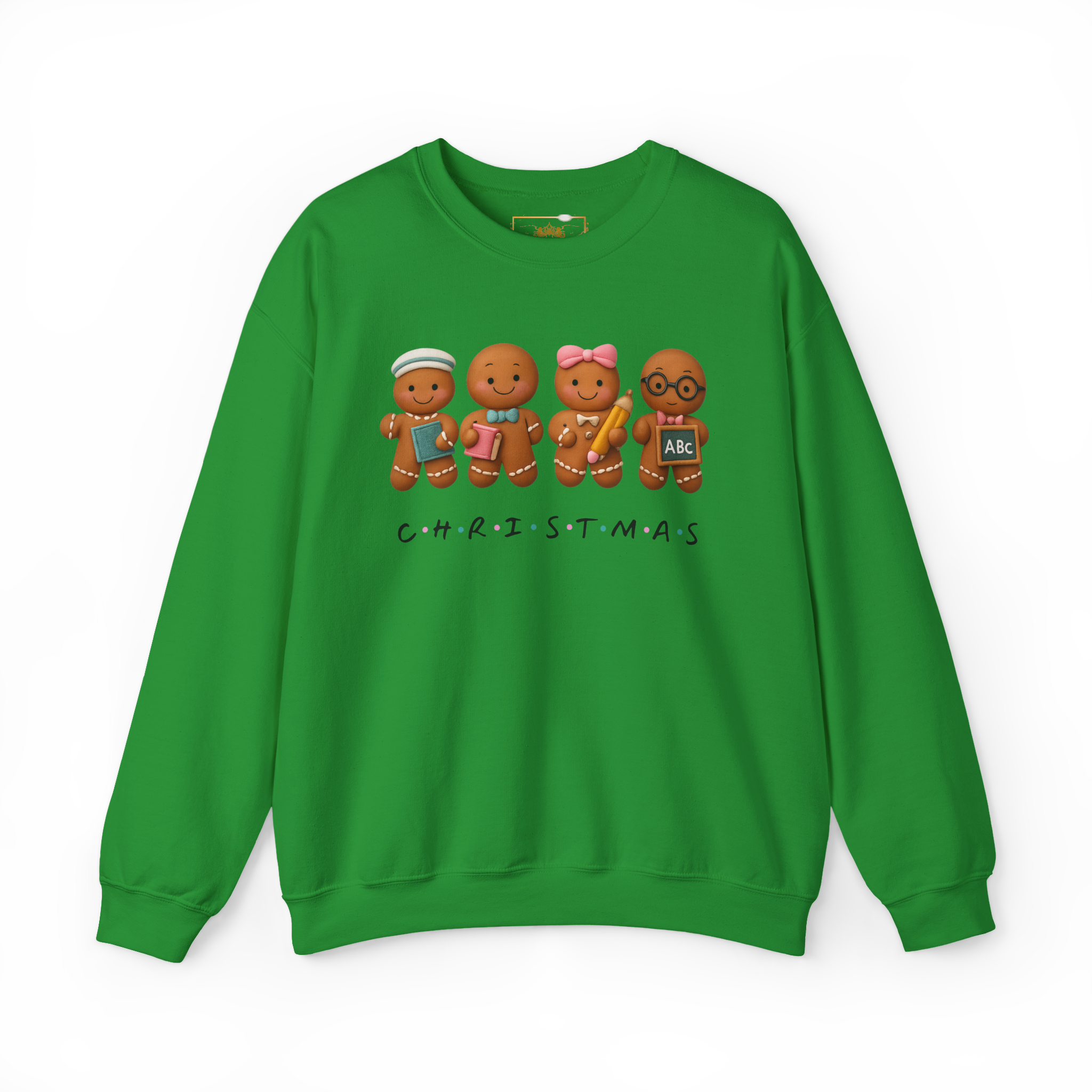 Christmas Gingerbread Crewneck Sweatshirt — Cute Gingerbread Family Holiday Sweater product thumbnail image Christmas Gingerbread Crewneck Sweatshirt — Cute Gingerbread Family Holiday Sweater product thumbnail image