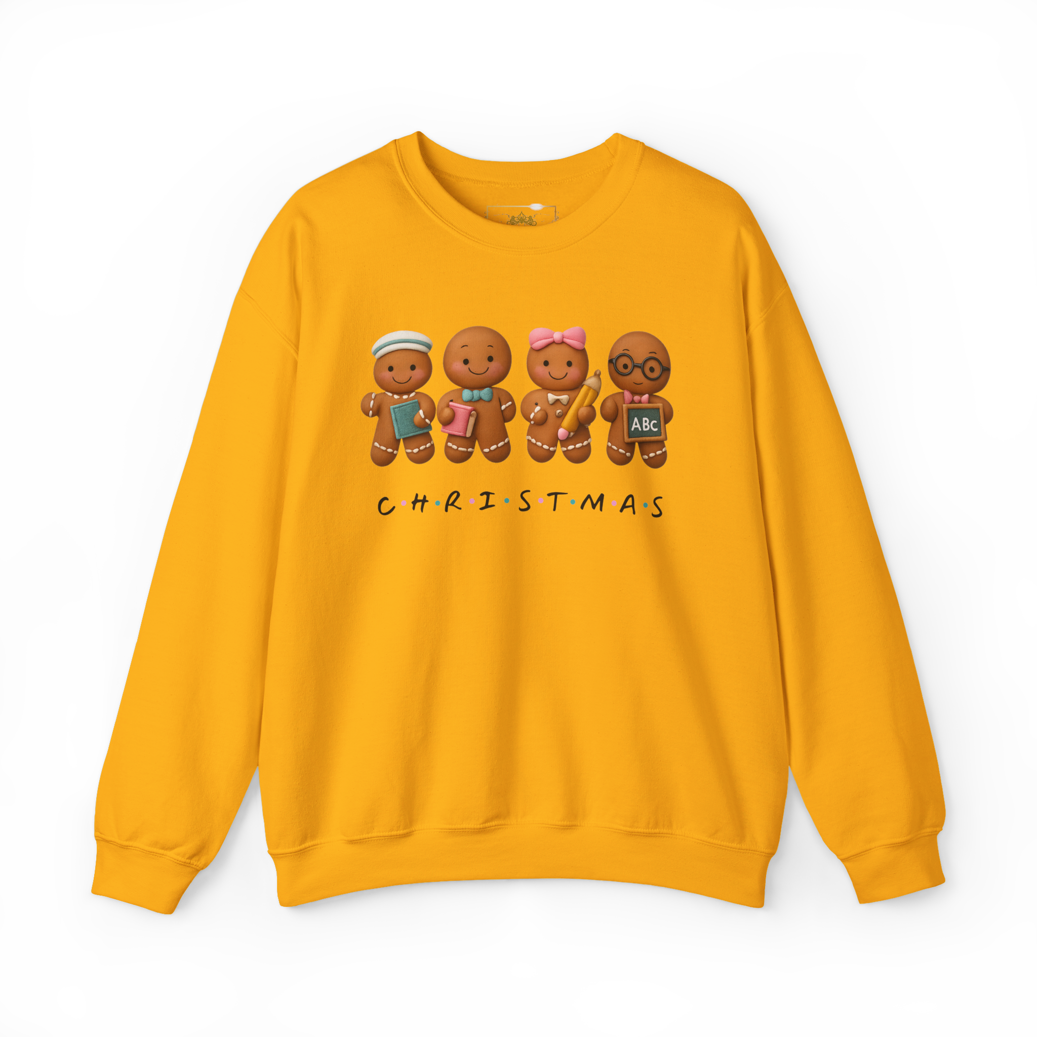 Christmas Gingerbread Crewneck Sweatshirt — Cute Gingerbread Family Holiday Sweater product thumbnail image Christmas Gingerbread Crewneck Sweatshirt — Cute Gingerbread Family Holiday Sweater product thumbnail image