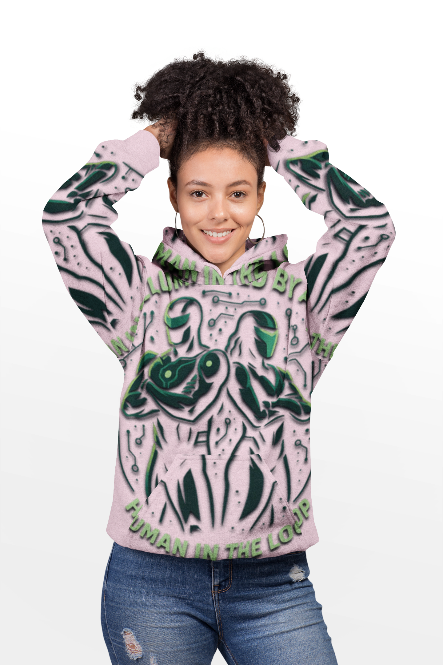 Dual Minds, One Mission:  — Unity Guardians of The Loop Customizable Hoodie 