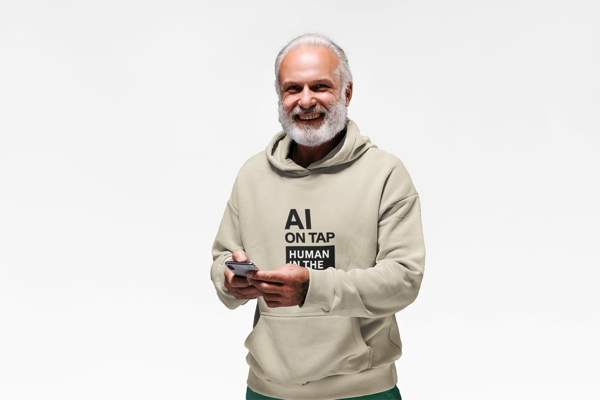 AI On Tap | Human In The Loop — Premium Streetwear Tech Hoodie product thumbnail image AI On Tap | Human In The Loop — Premium Streetwear Tech Hoodie product thumbnail image