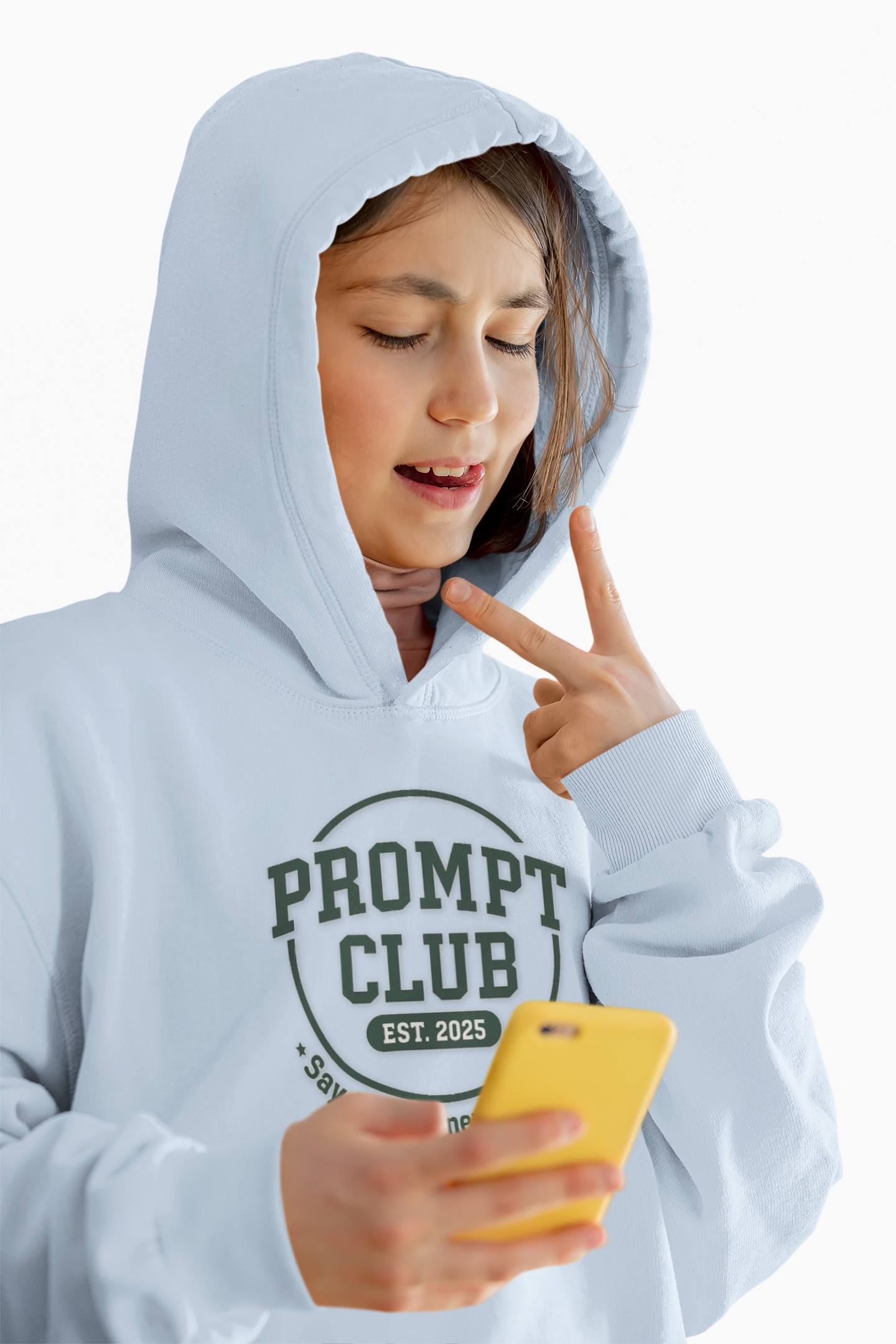PROMPT CLUB | Est. 2025 Retro Collection  Streetwear Hoodie product thumbnail image
