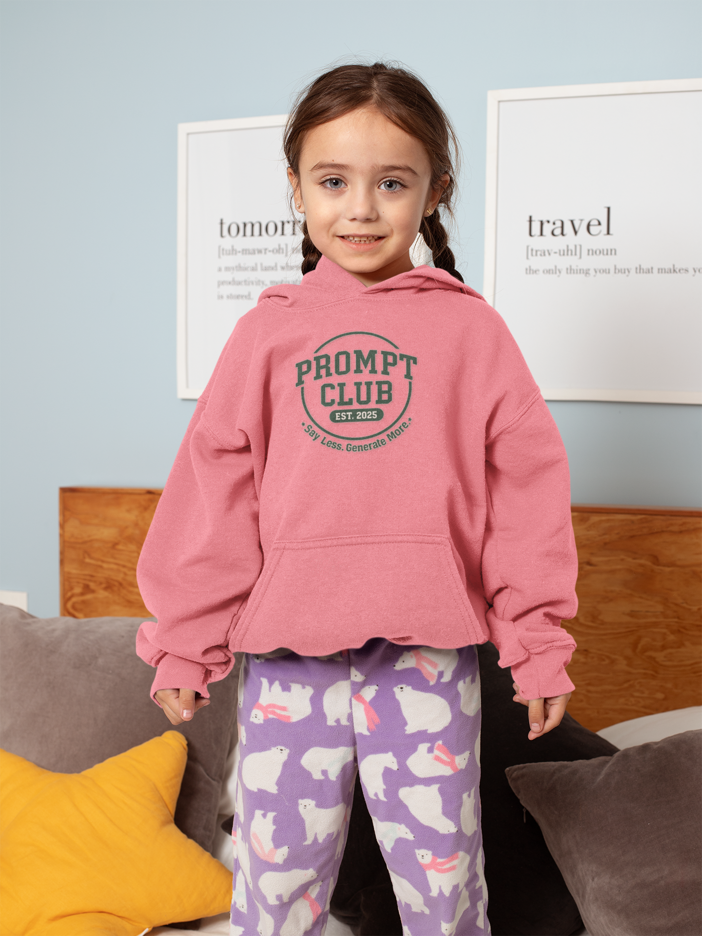 PROMPT CLUB | Est. 2025 Retro Collection  Streetwear Hoodie product thumbnail image