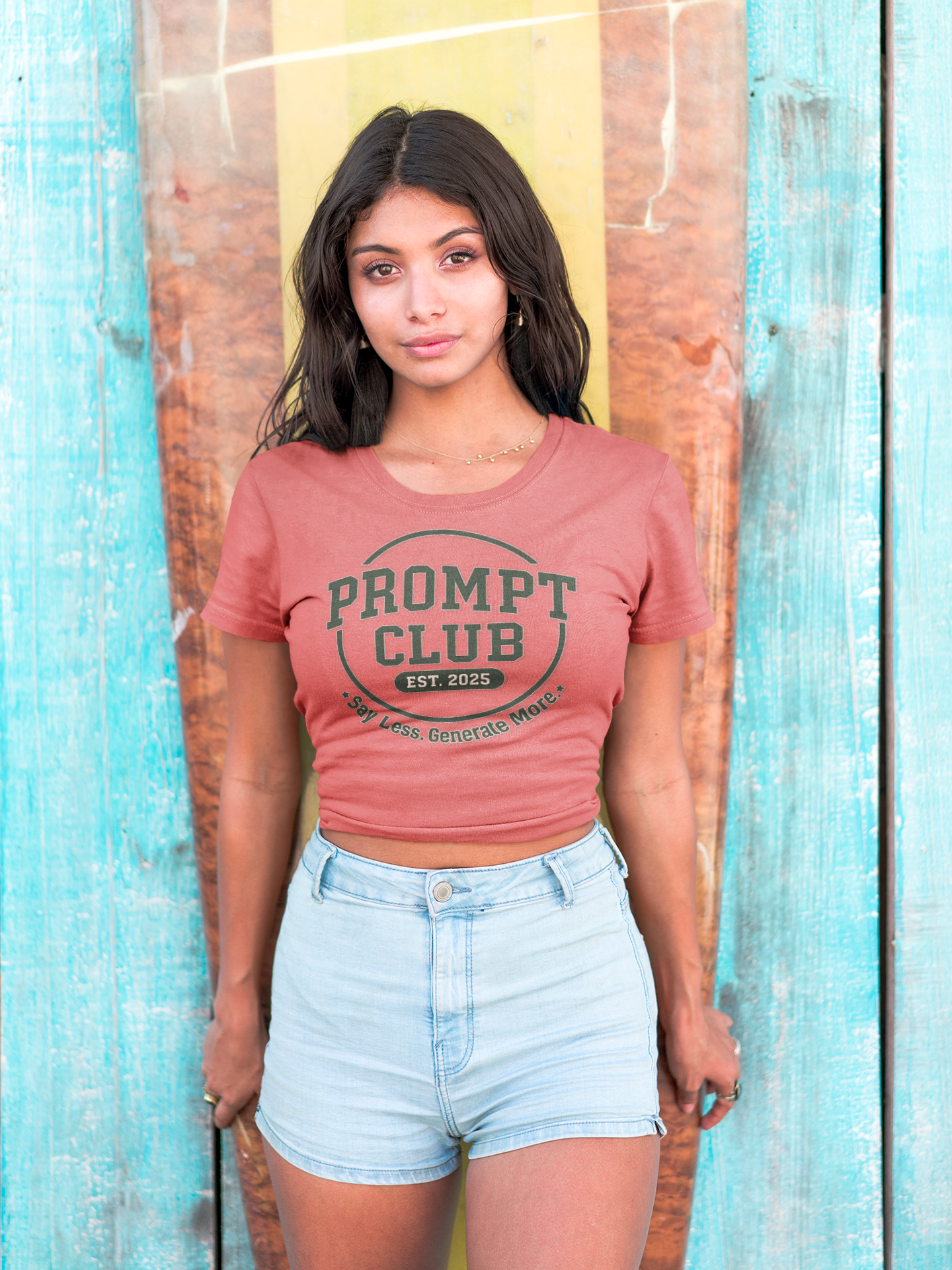 Prompt Club AI University — 'Retro Collegiate AI Tee  product thumbnail image