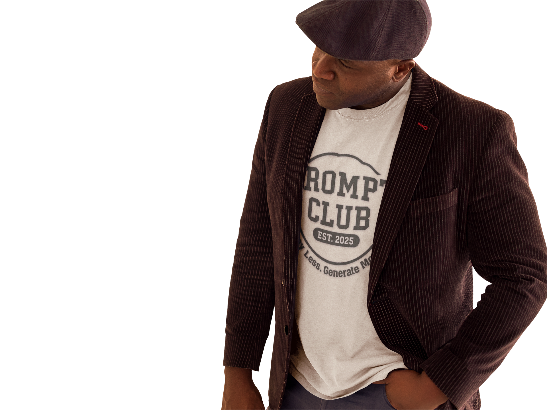 Prompt Club AI University — 'Retro Collegiate AI Tee  product thumbnail image