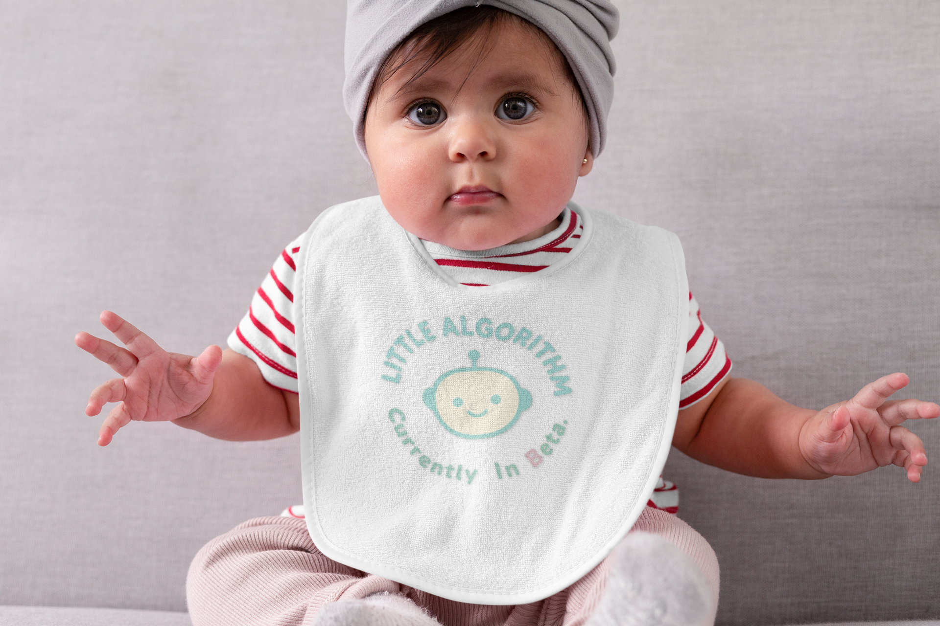 Little Algorithm Cute (Currently in Beta) Baby Robot Infant - Graphic Tee Gift product thumbnail image Little Algorithm Cute (Currently in Beta) Baby Robot Infant - Graphic Tee Gift product thumbnail image
