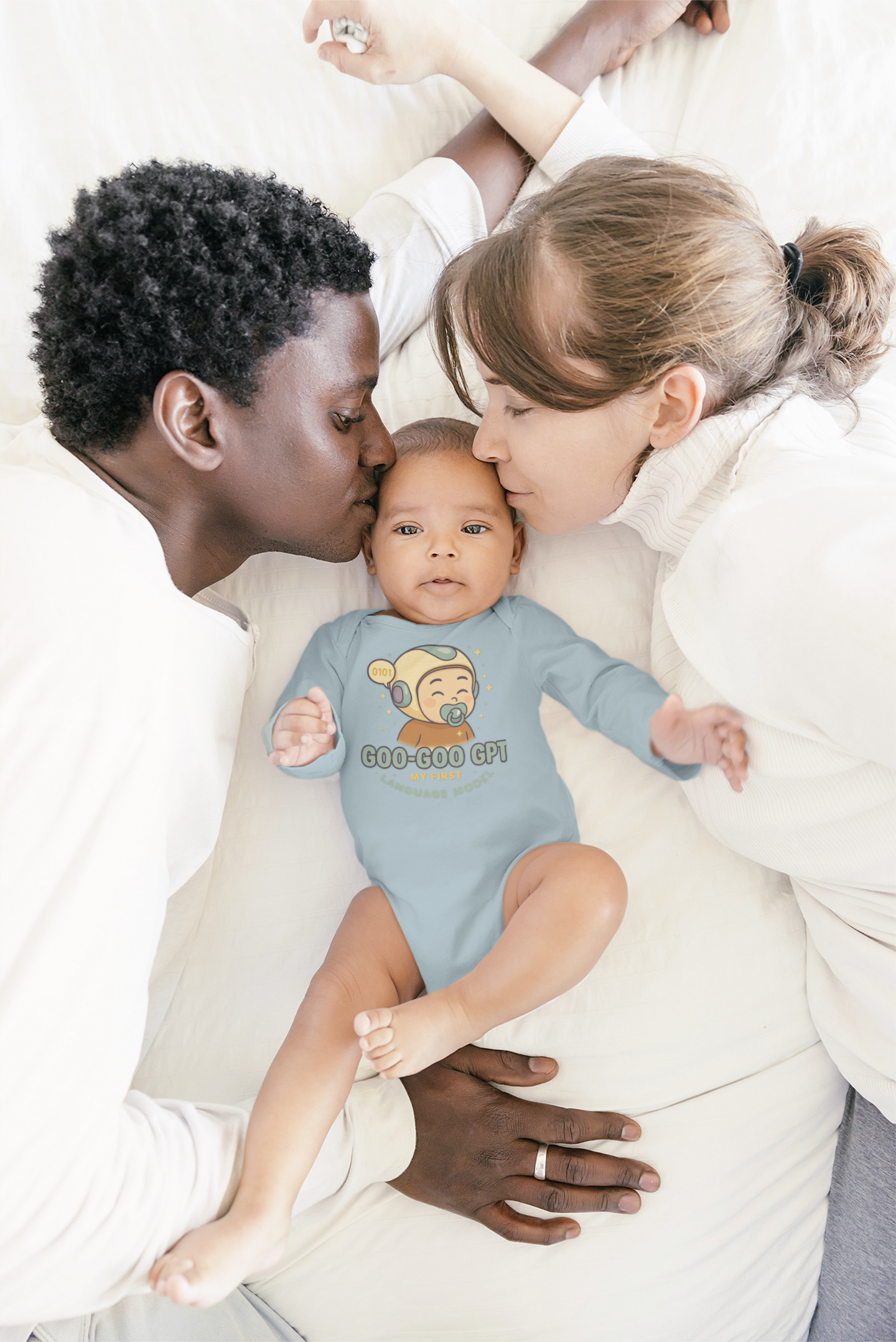 "Goo-Goo GPT" My First Language Model Infant Bodysuit product thumbnail image "Goo-Goo GPT" My First Language Model Infant Bodysuit product thumbnail image