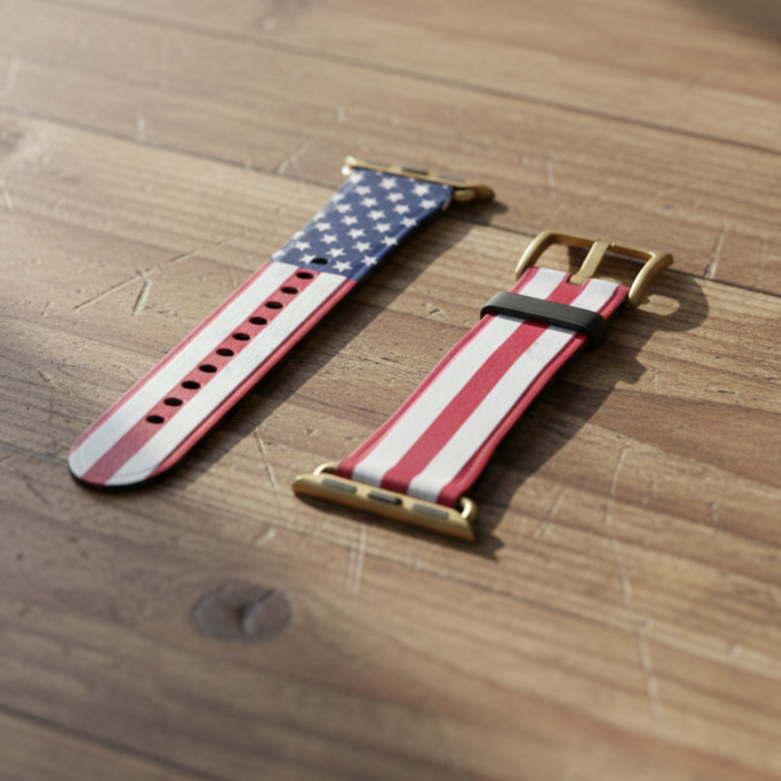 Patriotic American Flag Watch Band — Stars &amp; Stripes Apple Watch Strap, USA