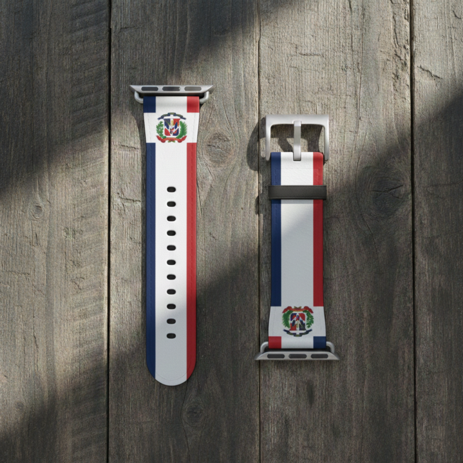 Dominican Republic Flag Watch Band — Patriotic Silicone Apple Watch Strap