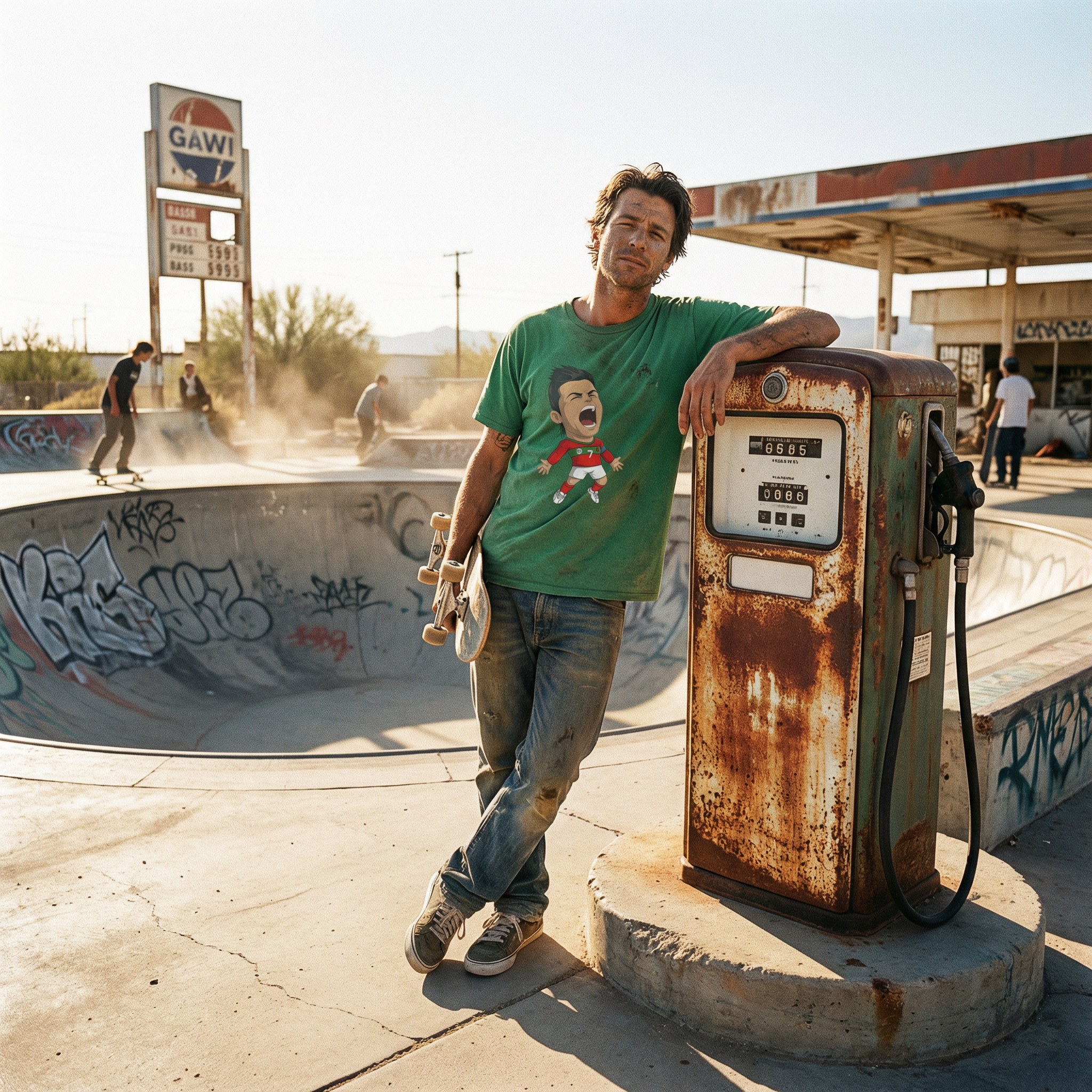 Cristiano Ronaldo Cartoon-Inspired Kelly Green T-Shirt Cristiano Ronaldo Cartoon-Inspired Kelly Green T-Shirt