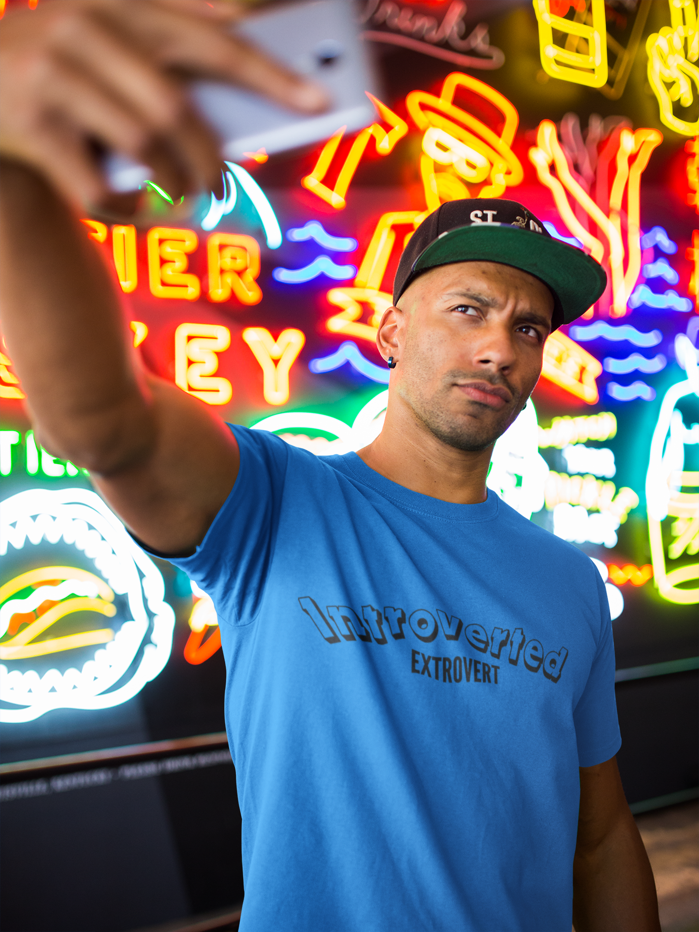 😎🫣 Introverted Extrovert Unisex T-Shirt 🫣😎 product thumbnail image 😎🫣 Introverted Extrovert Unisex T-Shirt 🫣😎 product thumbnail image