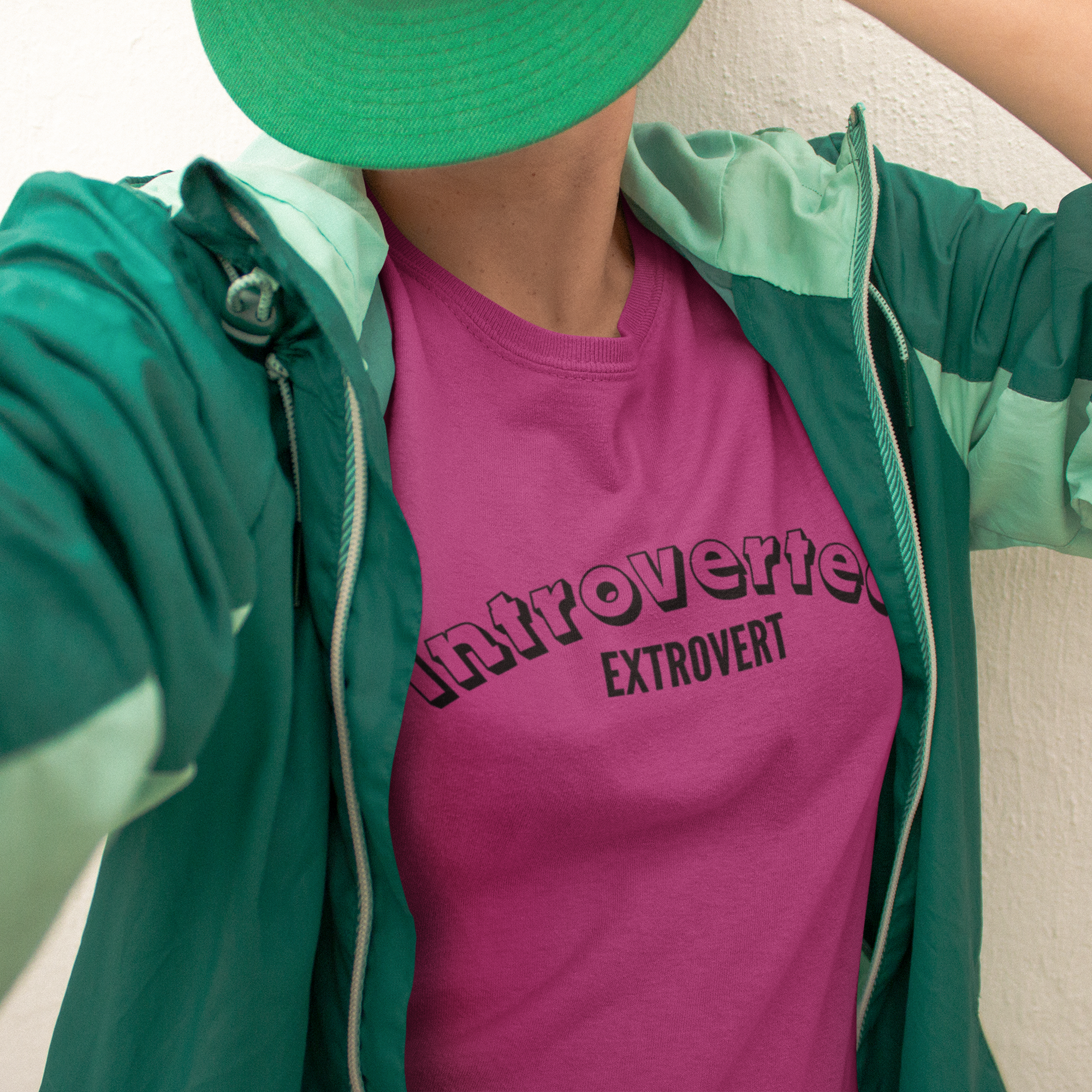 😎🫣 Introverted Extrovert Unisex T-Shirt 🫣😎 product thumbnail image 😎🫣 Introverted Extrovert Unisex T-Shirt 🫣😎 product thumbnail image
