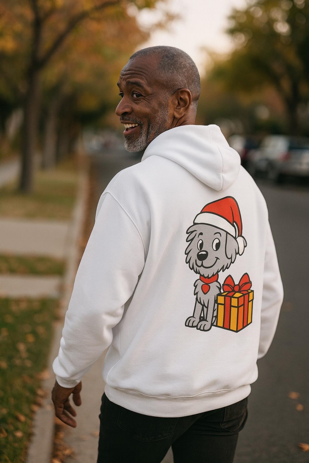 Hooded Sweatshirt Santa Sparkle Dog Christmas Holiday Apparel product thumbnail image Hooded Sweatshirt Santa Sparkle Dog Christmas Holiday Apparel product thumbnail image