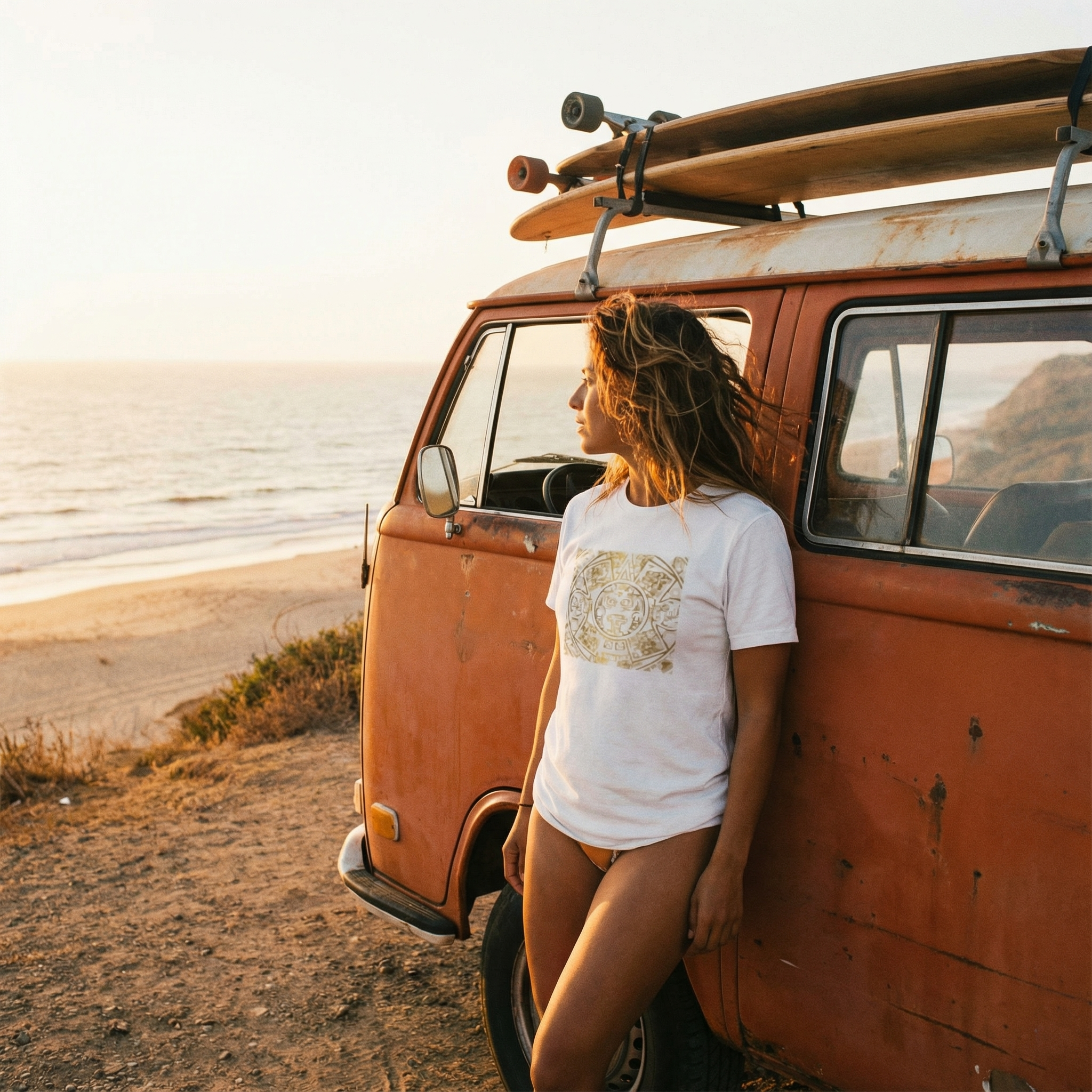 Gold Aztec Mexico Soccer Tee — Mexican Team Support Shirt product thumbnail image