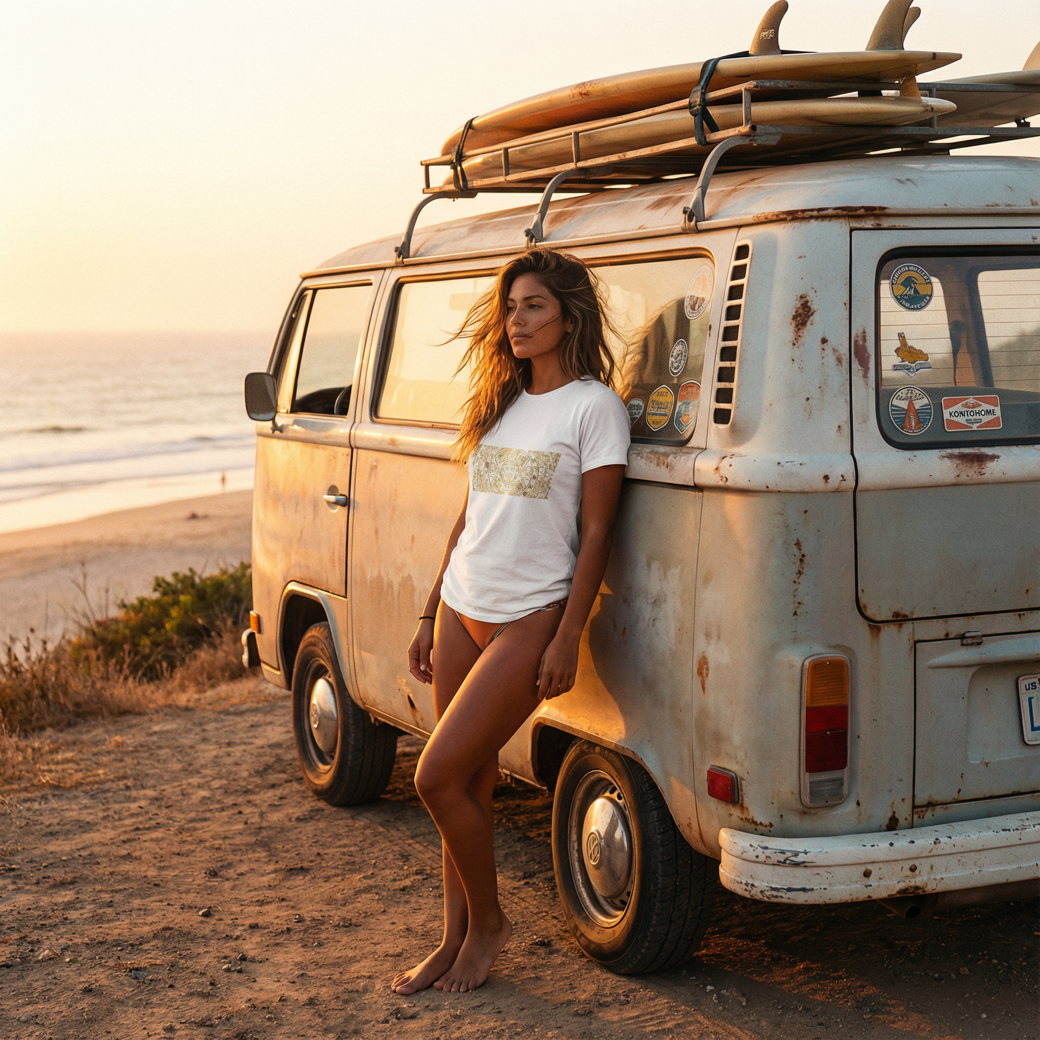 Gold Aztec Mexico Soccer Tee — Mexican Team Support Shirt product thumbnail image