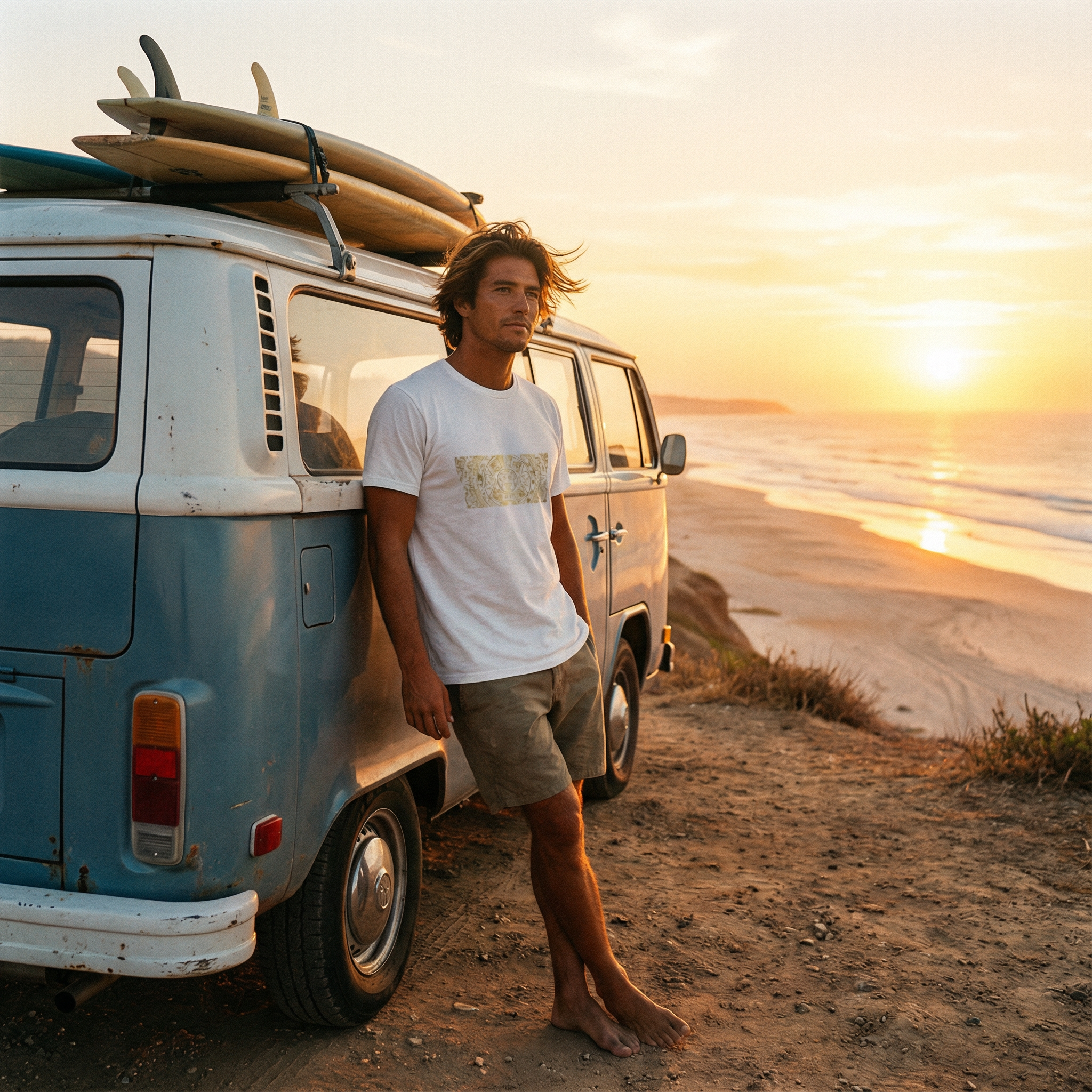 Gold Aztec Mexico Soccer Tee — Mexican Team Support Shirt product thumbnail image