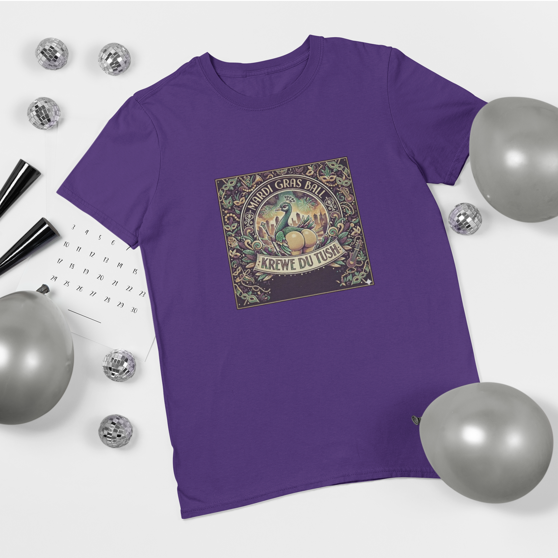 Mardi Gras Krewe du Tush Tee — Colorectal Surgeon &amp; GI Staff T-Shirt