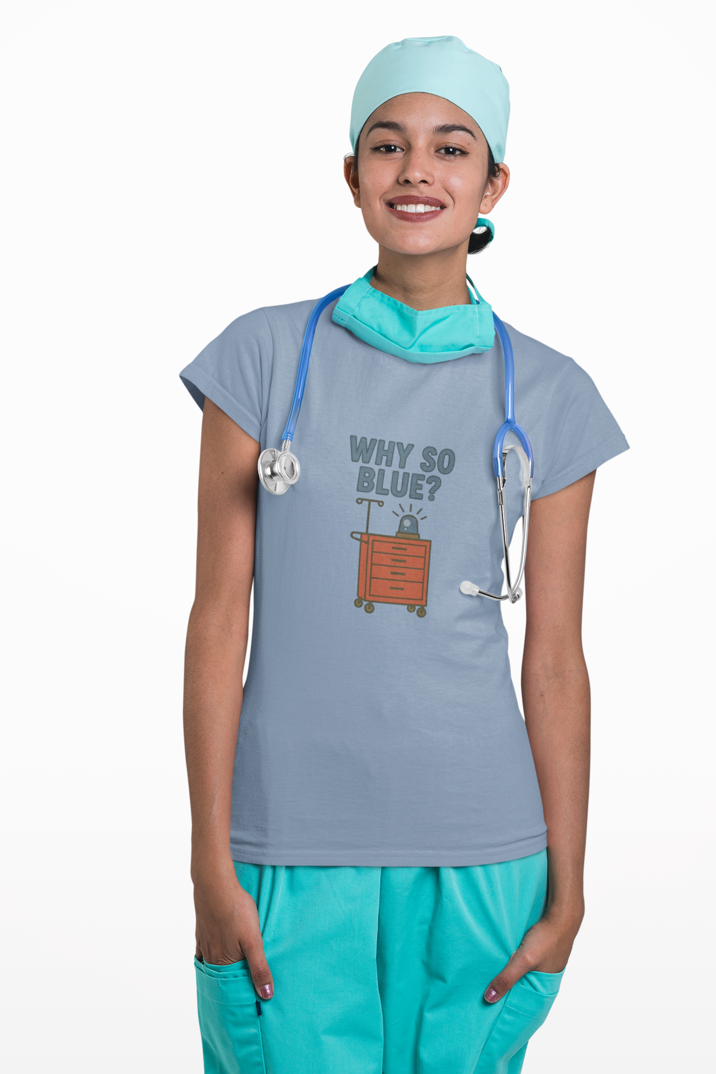 Why So Blue? Airway Management Humor Tee — Anesthesiologist, Intensivist & ICU Nurse Shirt product thumbnail image Why So Blue? Airway Management Humor Tee — Anesthesiologist, Intensivist & ICU Nurse Shirt product thumbnail image