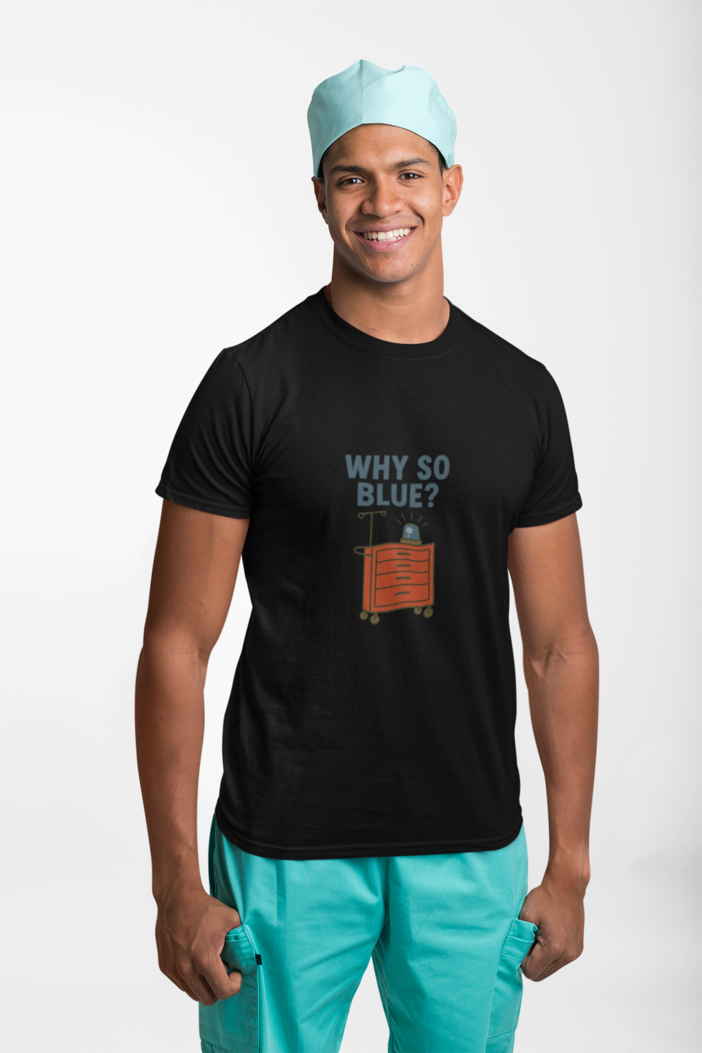 Why So Blue? Airway Management Humor Tee — Anesthesiologist, Intensivist & ICU Nurse Shirt product thumbnail image Why So Blue? Airway Management Humor Tee — Anesthesiologist, Intensivist & ICU Nurse Shirt product thumbnail image