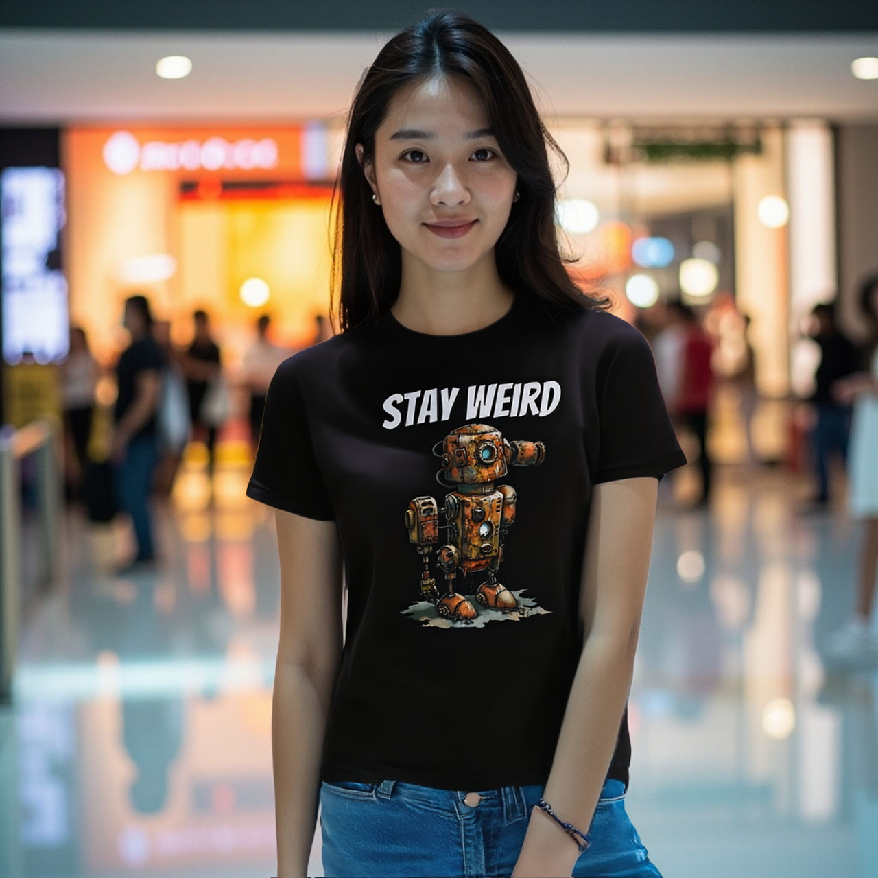 Stay Weird Tee — Quirky Graphic T-Shirt for Self-Expression by Roger Sampson product thumbnail image