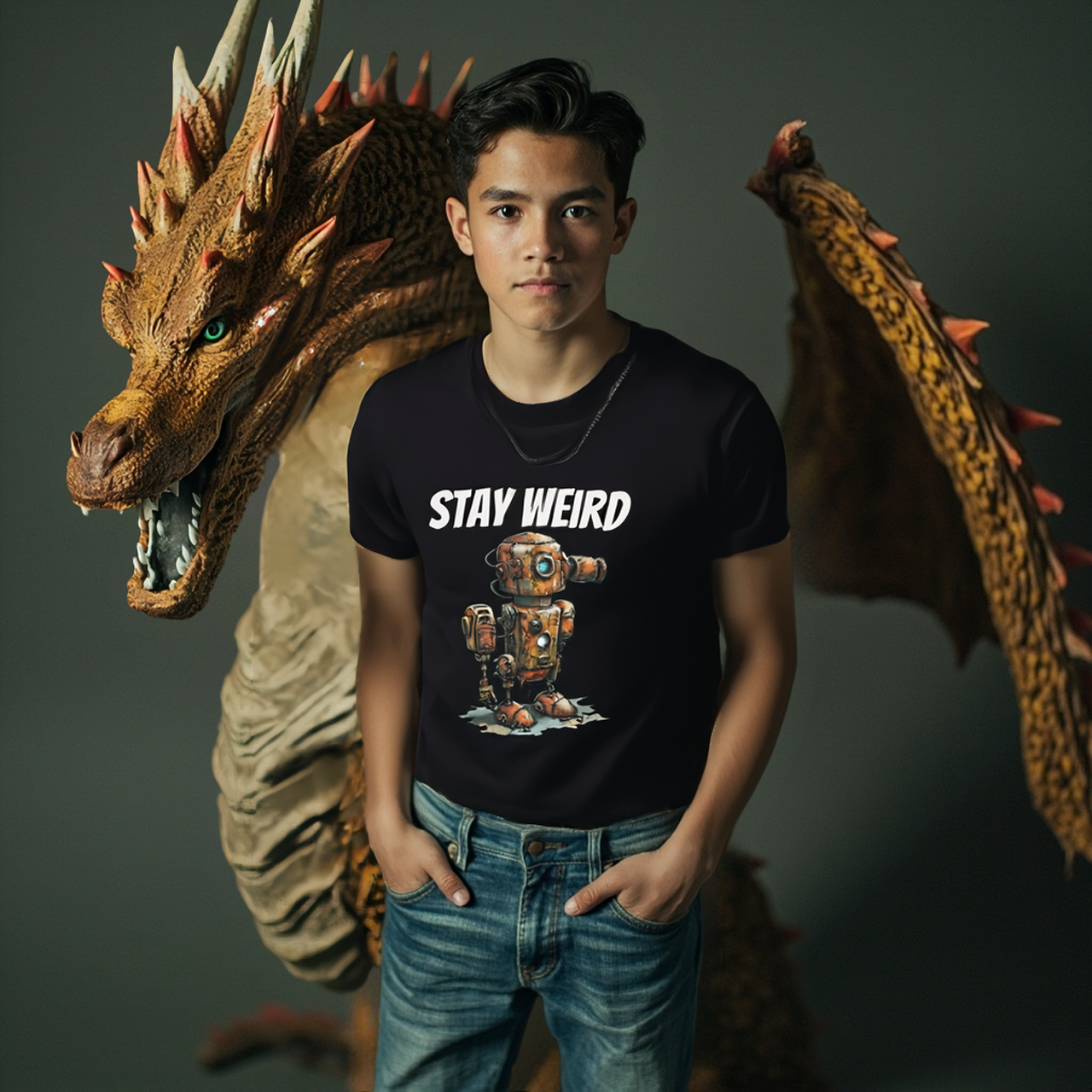 Stay Weird Tee — Quirky Graphic T-Shirt for Self-Expression by Roger Sampson product thumbnail image