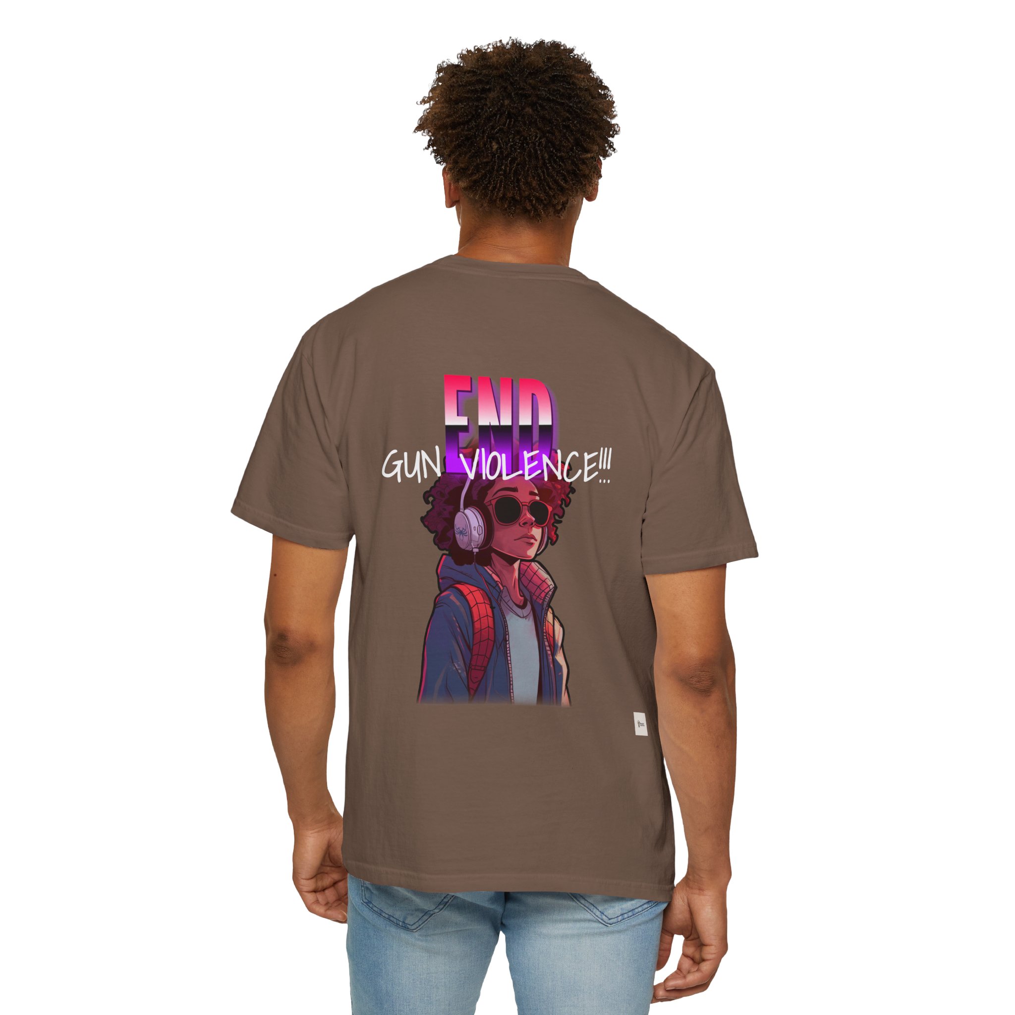 “Be Good In The Hood – End Gun Violence” Comfort Colors Unisex Garment-Dyed Tee | Bold Community Message | Anti-Violence Apparel | Only at LifeCoachDesigns.shop product thumbnail image