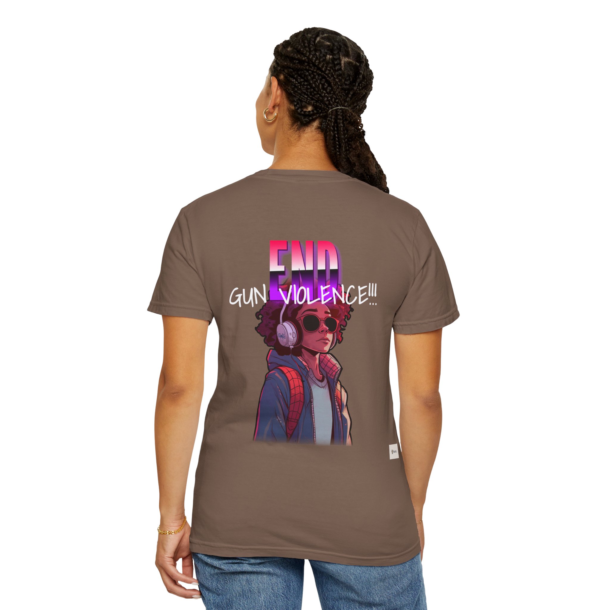 “Be Good In The Hood – End Gun Violence” Comfort Colors Unisex Garment-Dyed Tee | Bold Community Message | Anti-Violence Apparel | Only at LifeCoachDesigns.shop product thumbnail image